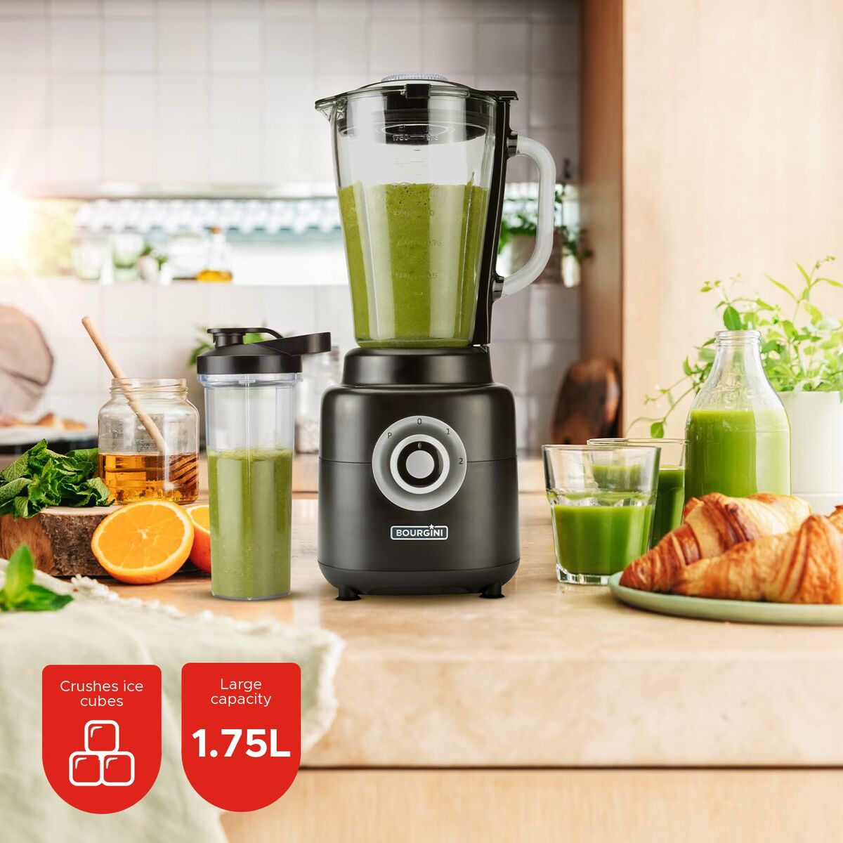 Cup Blender Bourgini 213002 1400 W 1,75 L