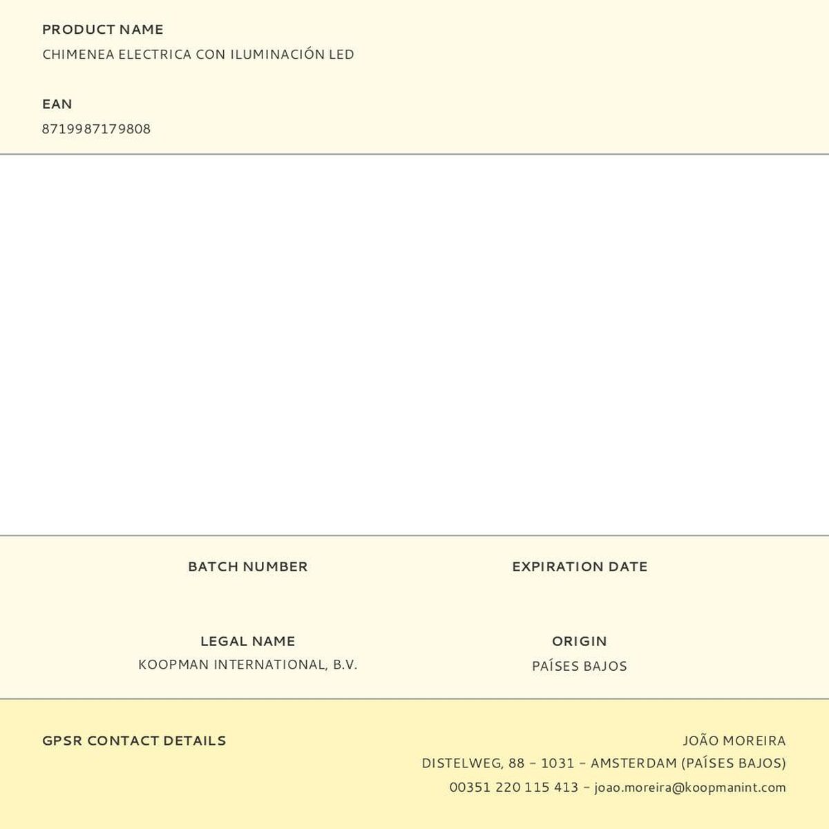 Decorative Electric Chimney Breast Black 1,5 W 57 x 10 x 25 cm