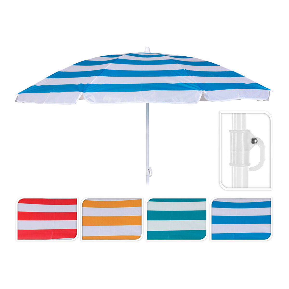 Sunshade Beach Ø 145 cm 180 cm Mediterranean Sunshade Beach Ø 145 cm 180 cm Mediterranean