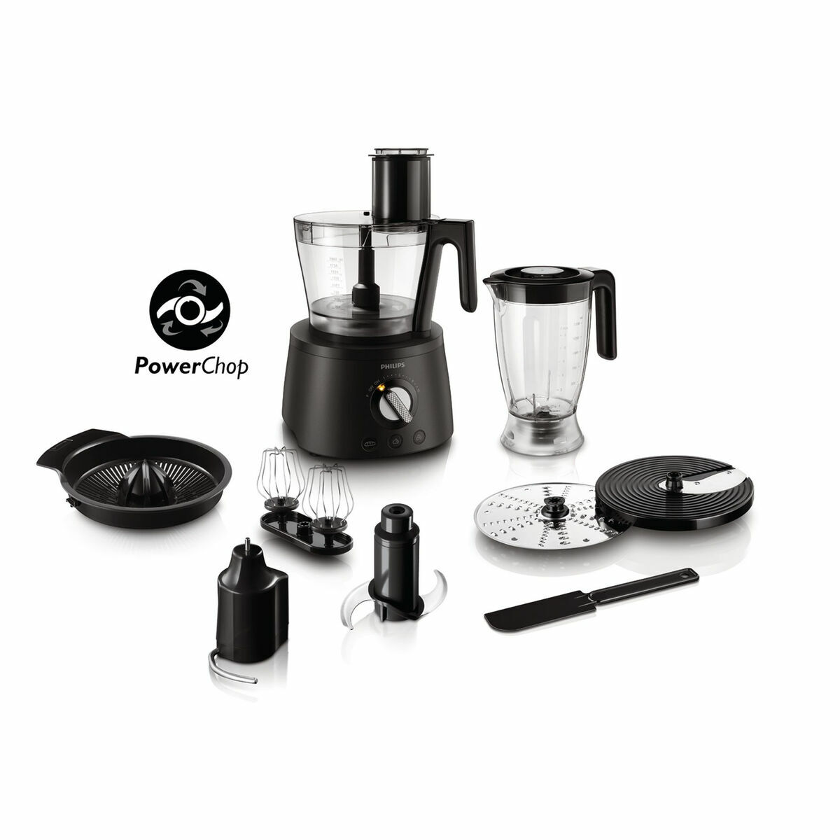 Food Processor Philips Black 1300 W Food Processor Philips Black 1300 W