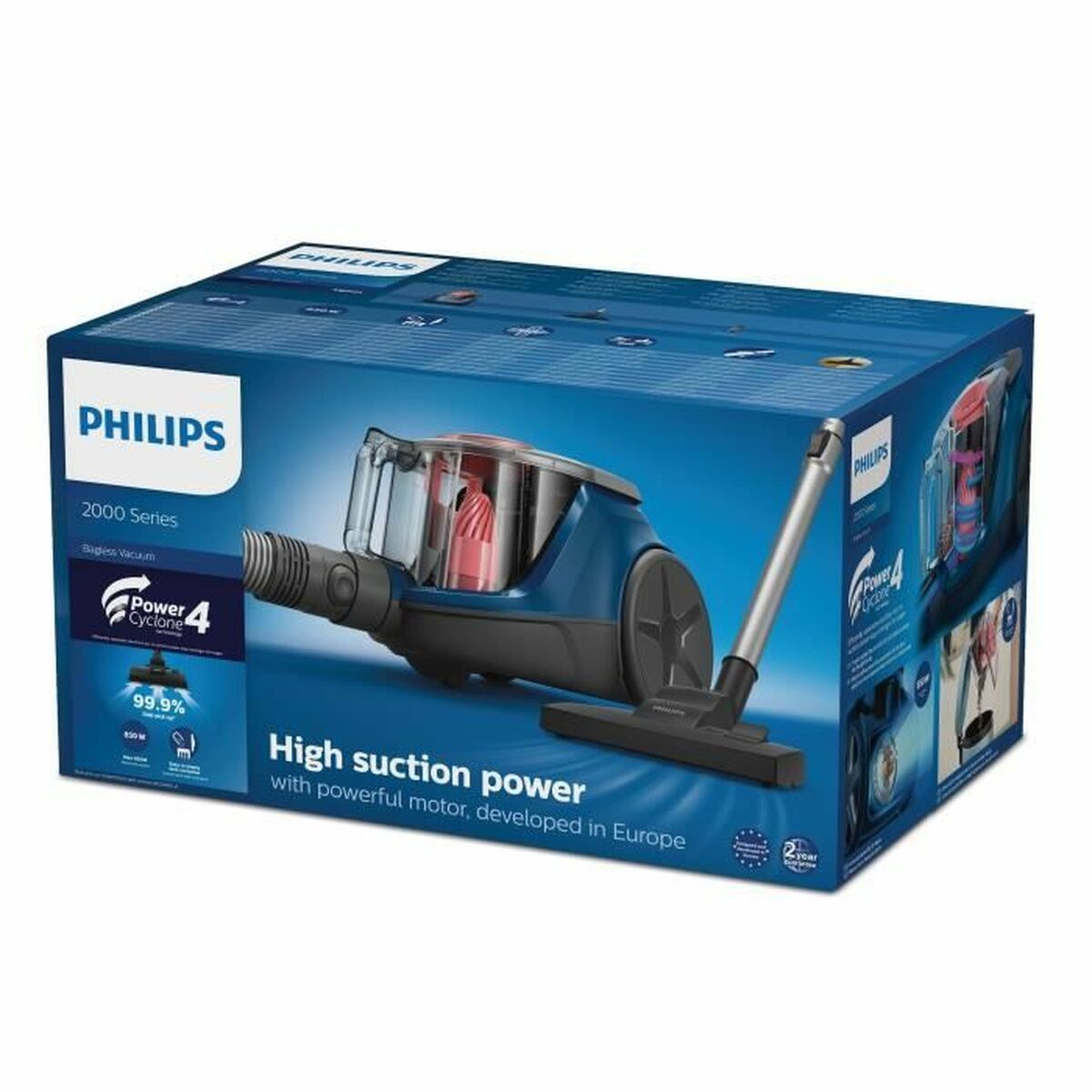 Cordless Vacuum Cleaner Philips Black 850 W