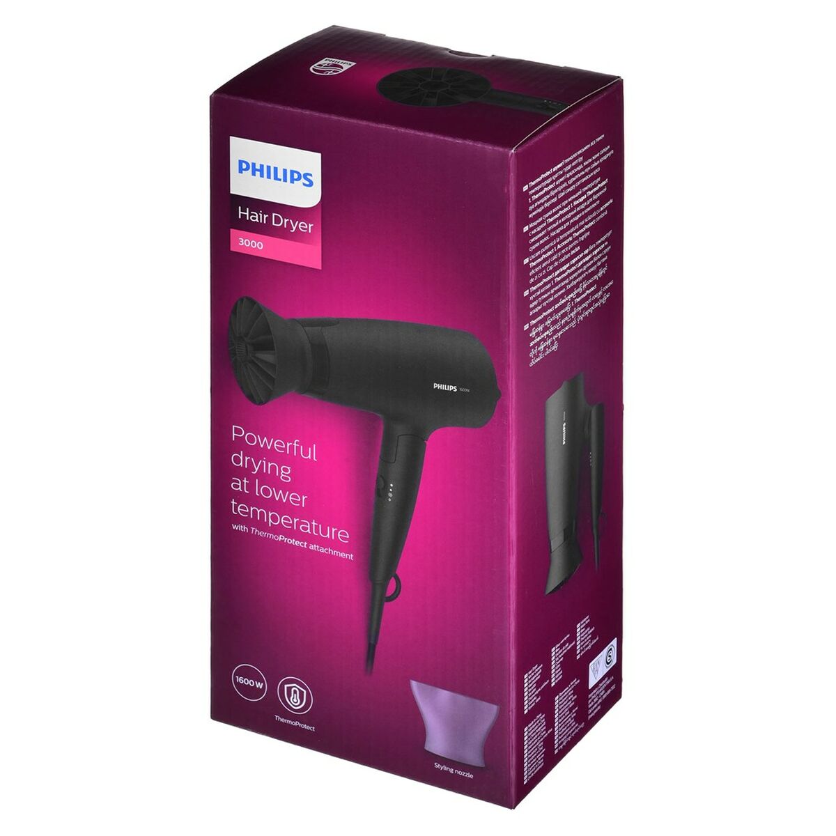 Hairdryer Philips BHD308/10 1600 W Black Multicolour