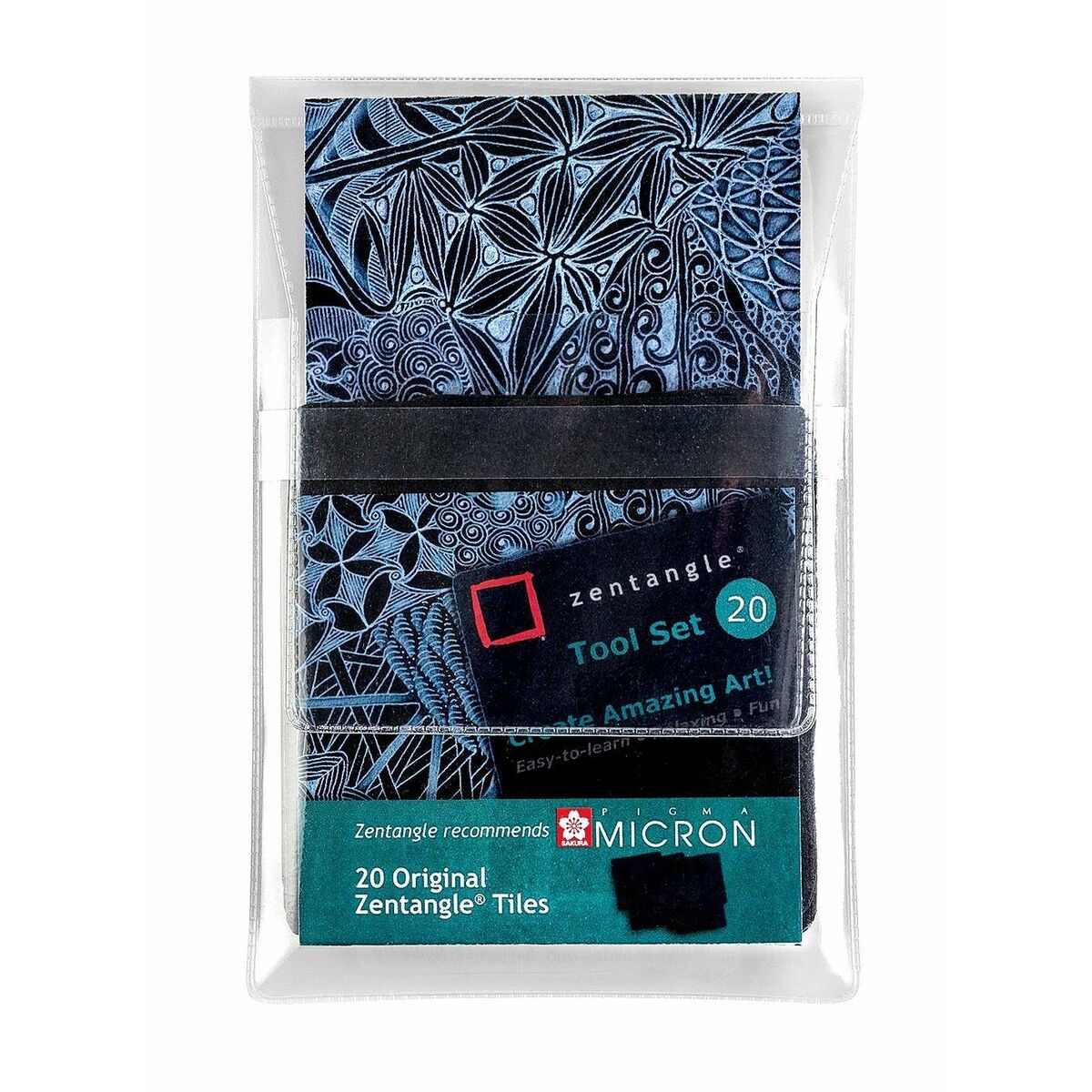 Drawing paper Talens Sakura Zentangle Black 20 Pieces (20 Units) Drawing paper Talens Sakura Zentangle Black 20 Pieces (20 Units)