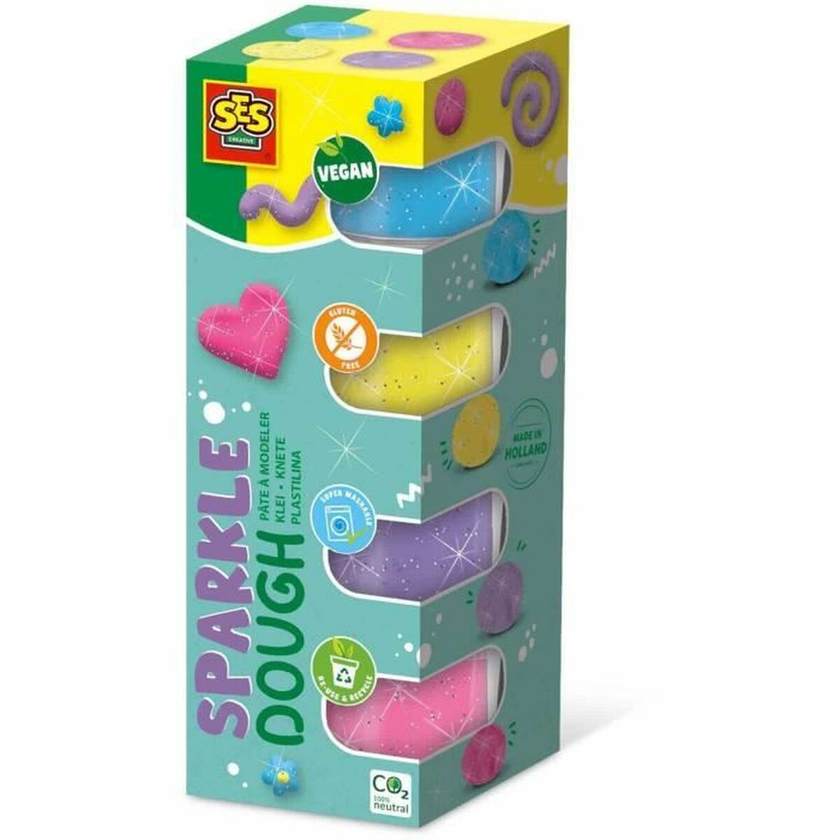 Modelling Clay Game SES Creative (4 Pieces) Modelling Clay Game SES Creative (4 Pieces)
