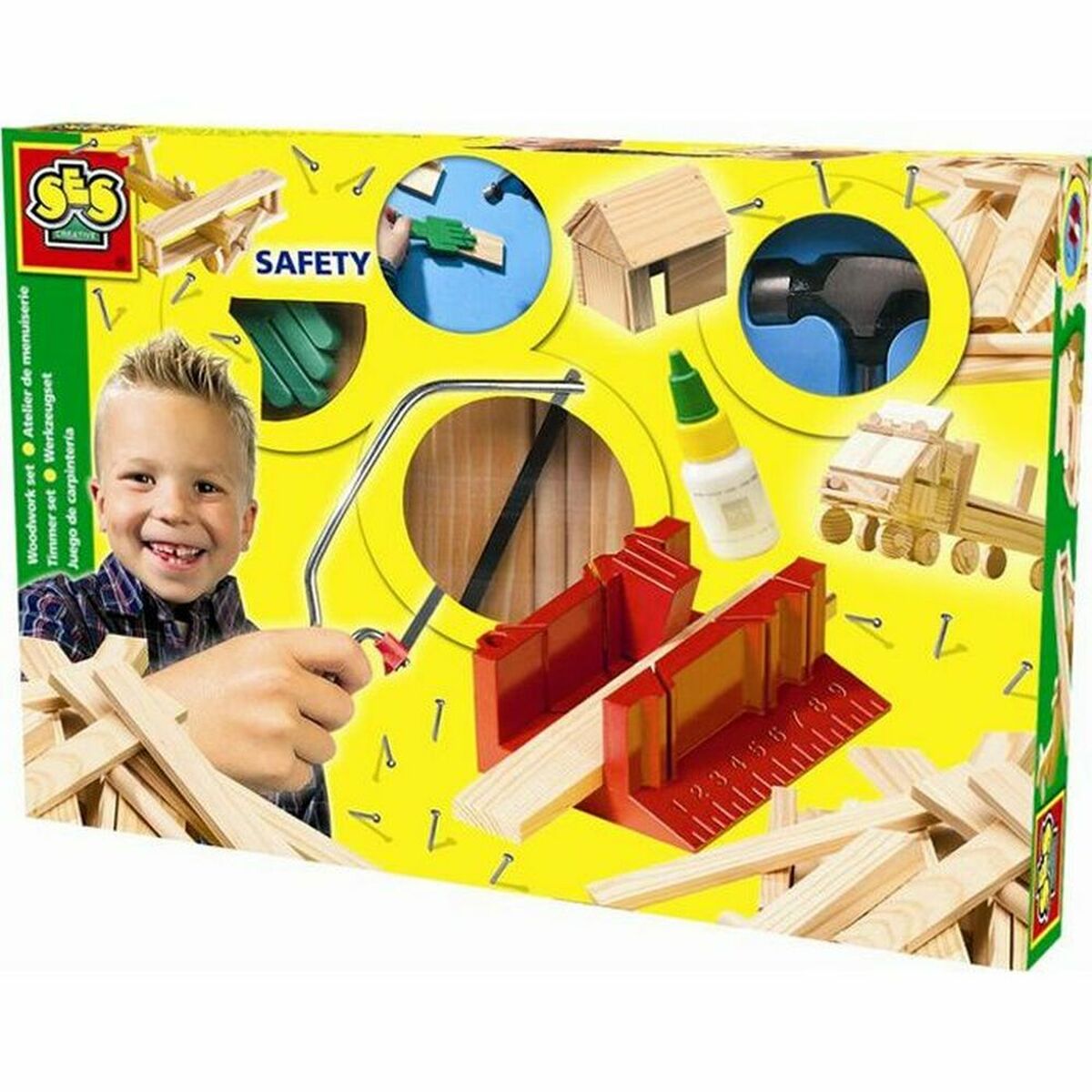 Wooden Game SES Creative Joinery workshop Wood (29 Pieces) (1 Piece) Wooden Game SES Creative Joinery workshop Wood (29 Pieces) (1 Piece)