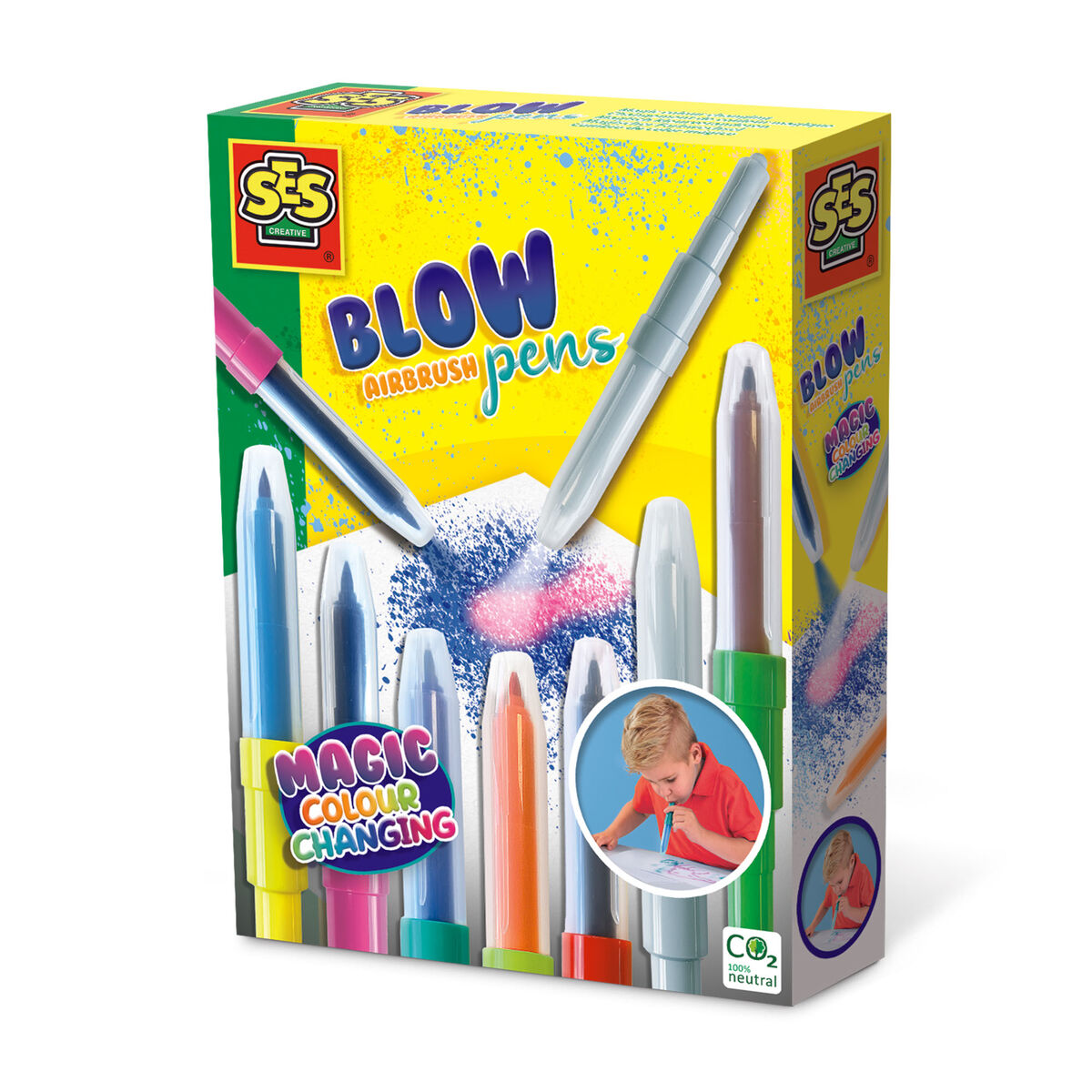 Set of Felt Tip Pens SES Creative Blow Airbrush Pens Set of Felt Tip Pens SES Creative Blow Airbrush Pens