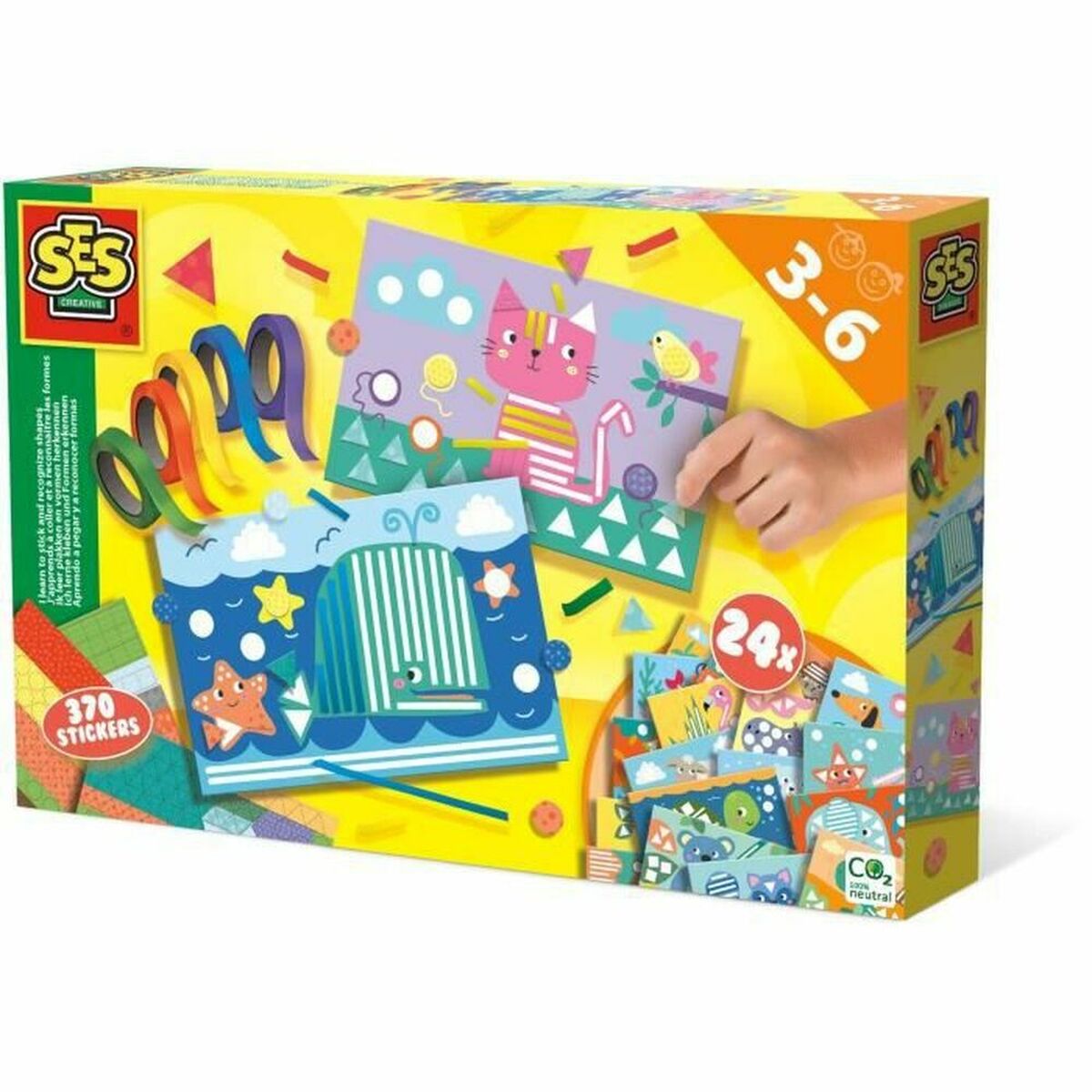 Educational Game SES Creative I learn to paste and recognize shapes Multicolour Educational Game SES Creative I learn to paste and recognize shapes Multicolour
