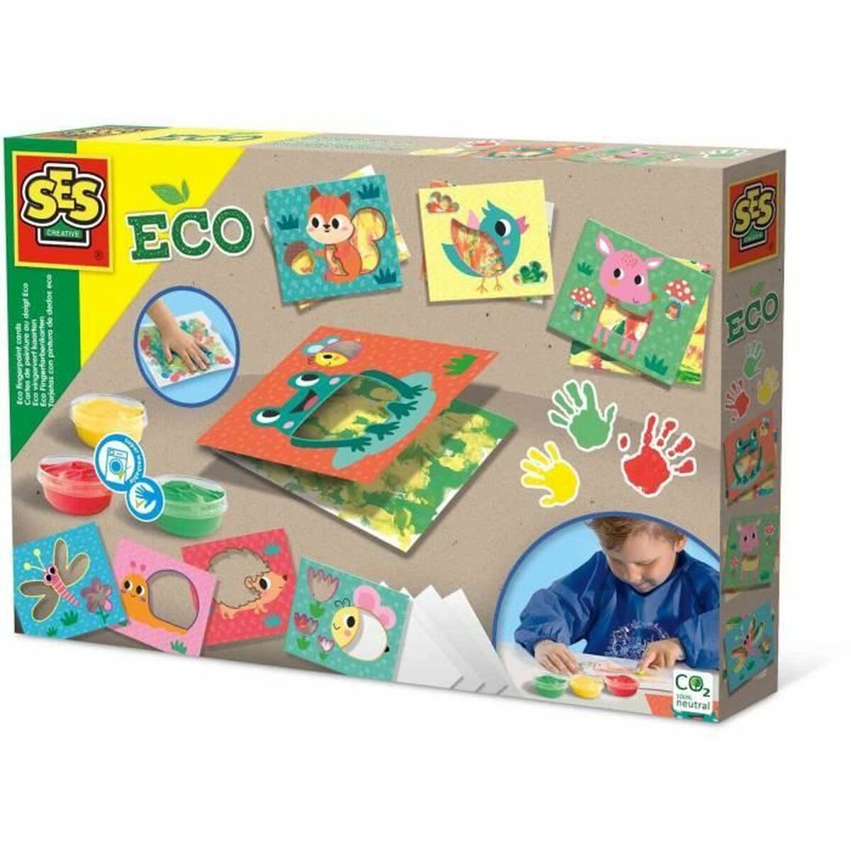 Drawing Set SES Creative Eco Finger Paint Cards Drawing Set SES Creative Eco Finger Paint Cards