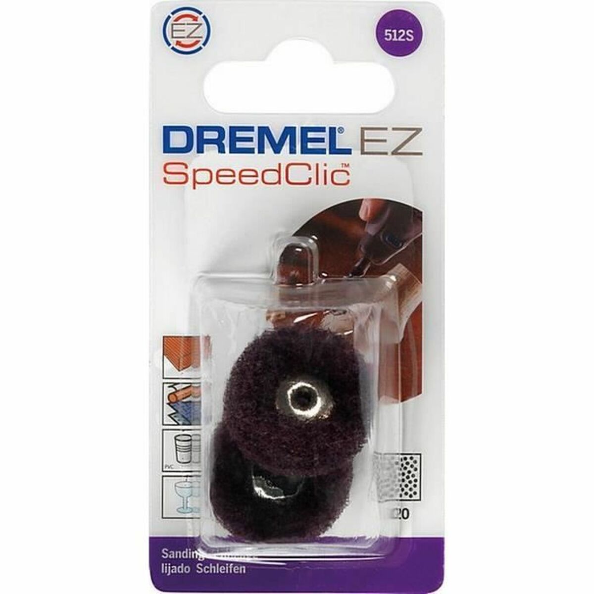 Abrasive disc Dremel 512S  25 mm (2 Units)