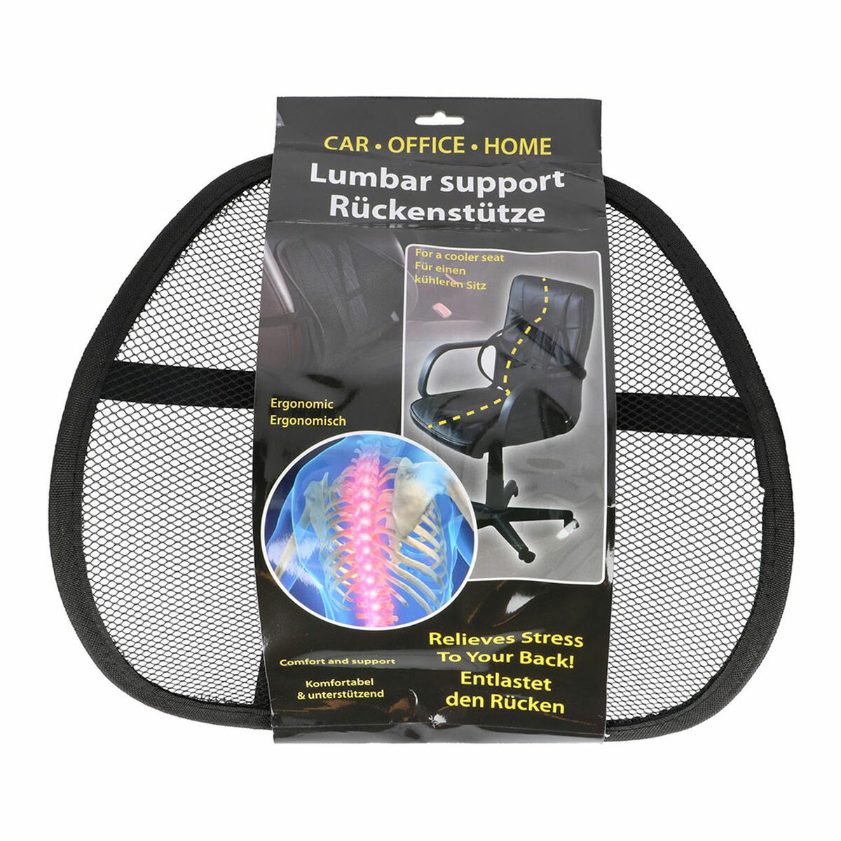 Lumbar backrest Lifetime 40 x 38 x 15 cm Lumbar backrest Lifetime 40 x 38 x 15 cm