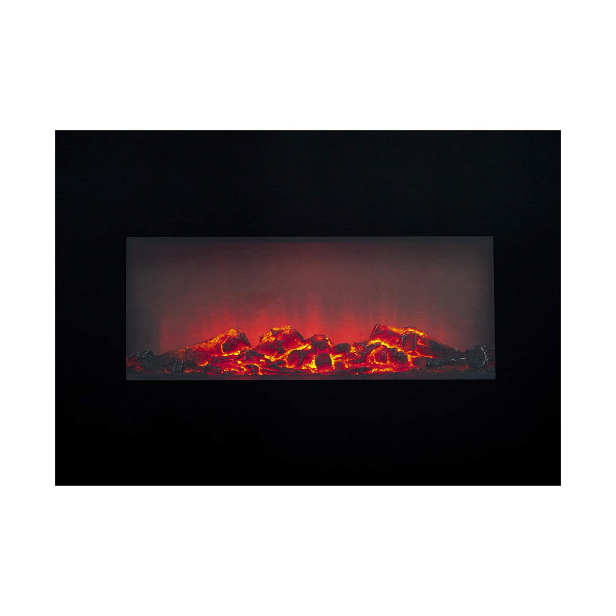 Decorative Electric Chimney Breast Classic Fire Memphis Black 1800 W 66 x 13 x 46 cm Decorative Electric Chimney Breast Classic Fire Memphis Black 1800 W 66 x 13 x 46 cm