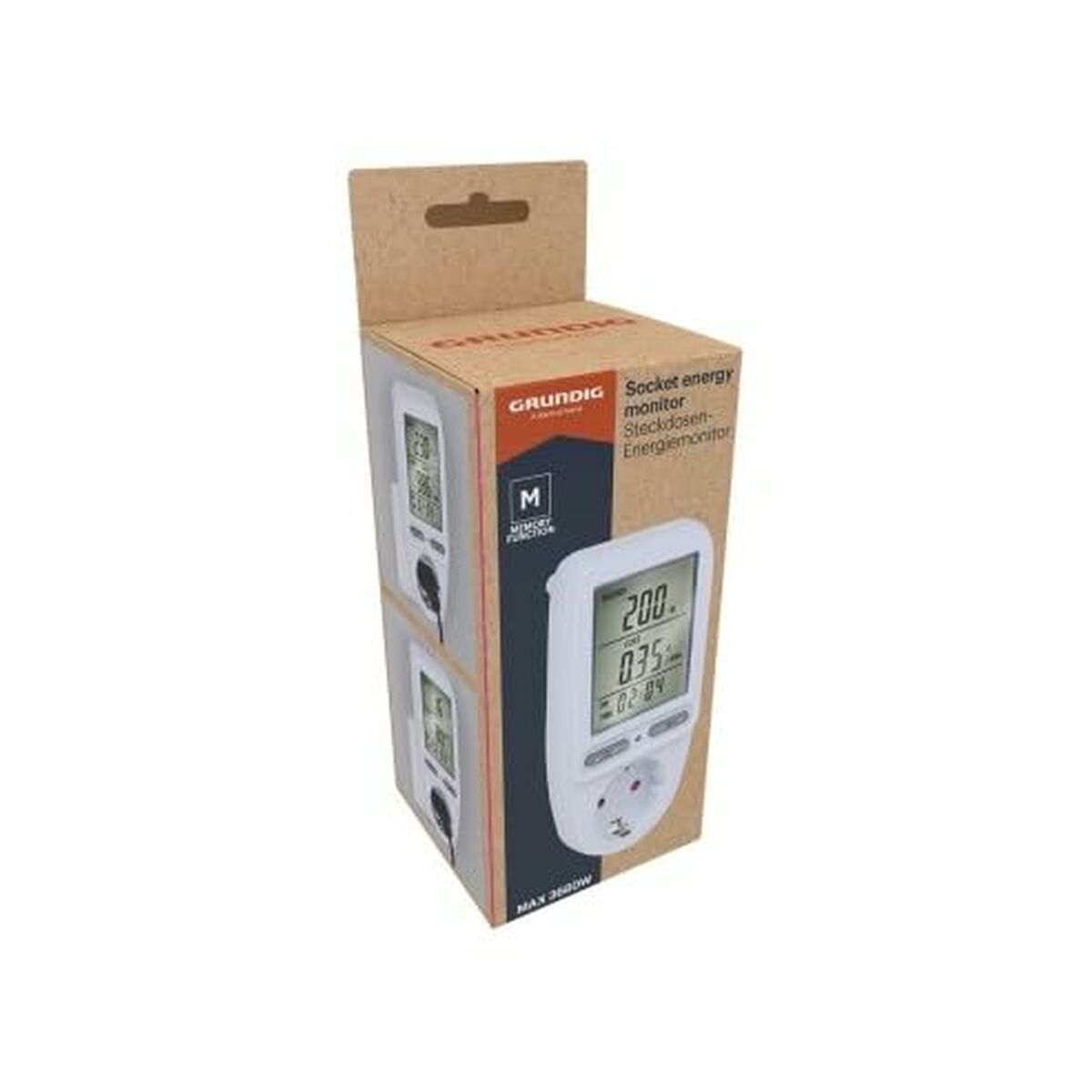 Plug with electricity consumption monitor Grundig 16 A