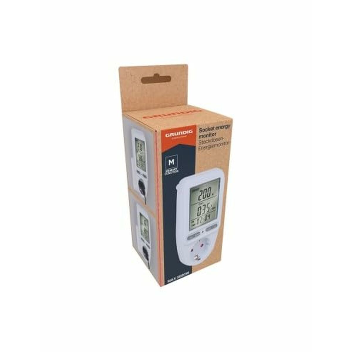 Plug with electricity consumption monitor Grundig 16 A
