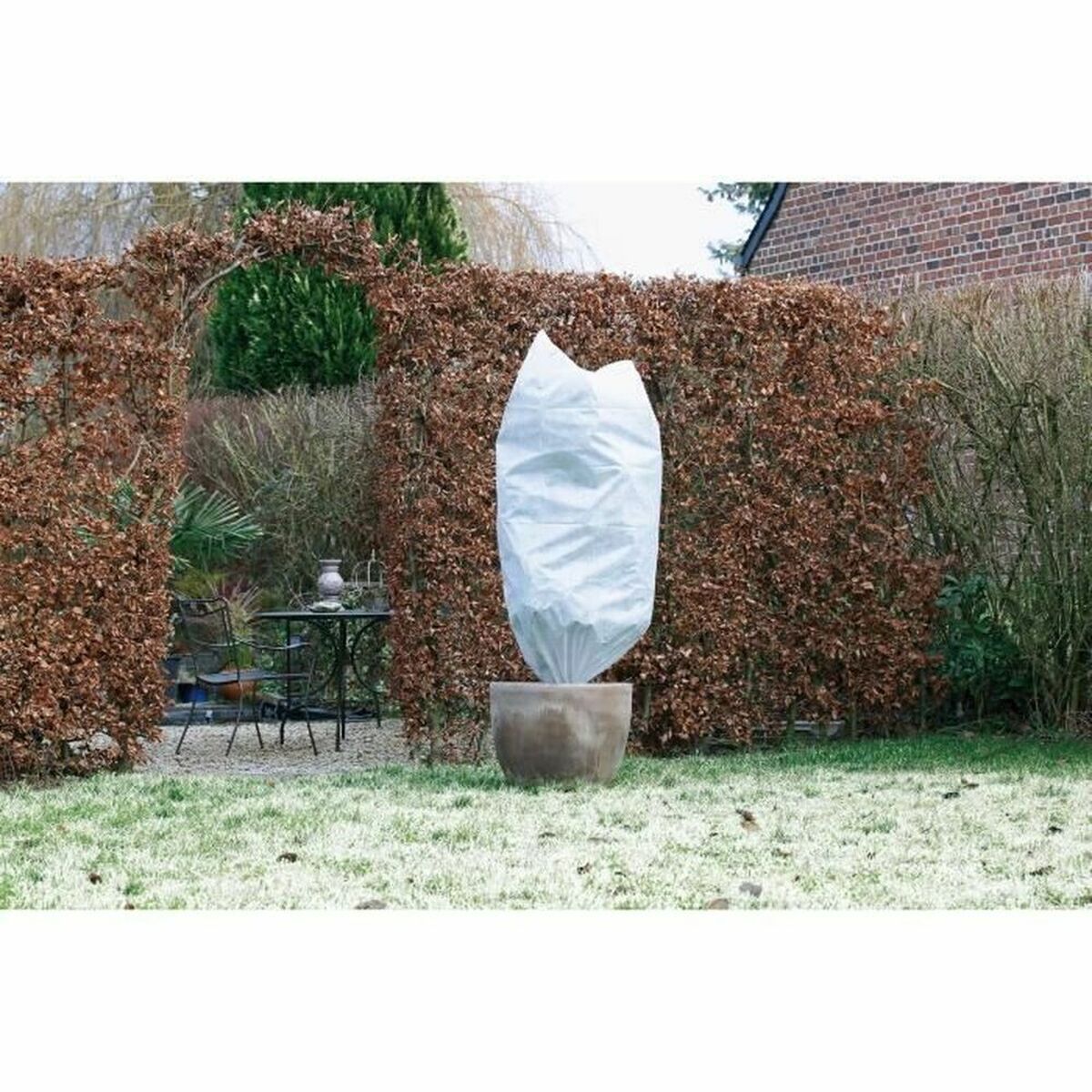 Protective Tarpaulin Nature Ã 50 cm 1 m White