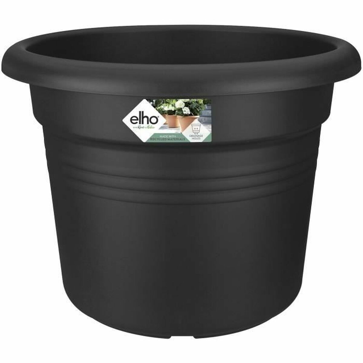 Plant pot Elho Black Plastic Circular Ø 45 cm Plant pot Elho Black Plastic Circular Ø 45 cm