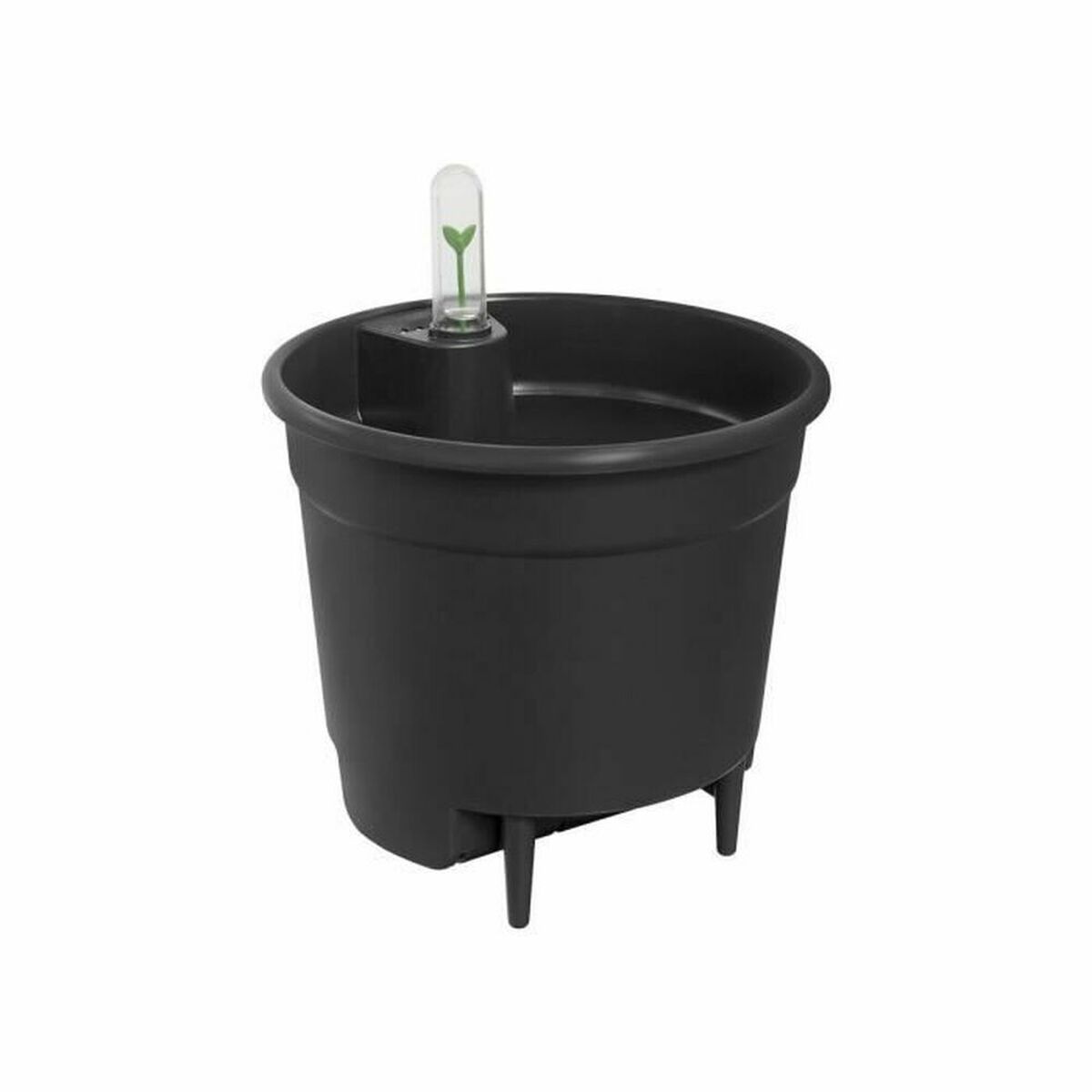 Plant pot Elho Black polypropylene Circular Modern Ø 21 cm 21 cm Plant pot Elho Black polypropylene Circular Modern Ø 21 cm 21 cm