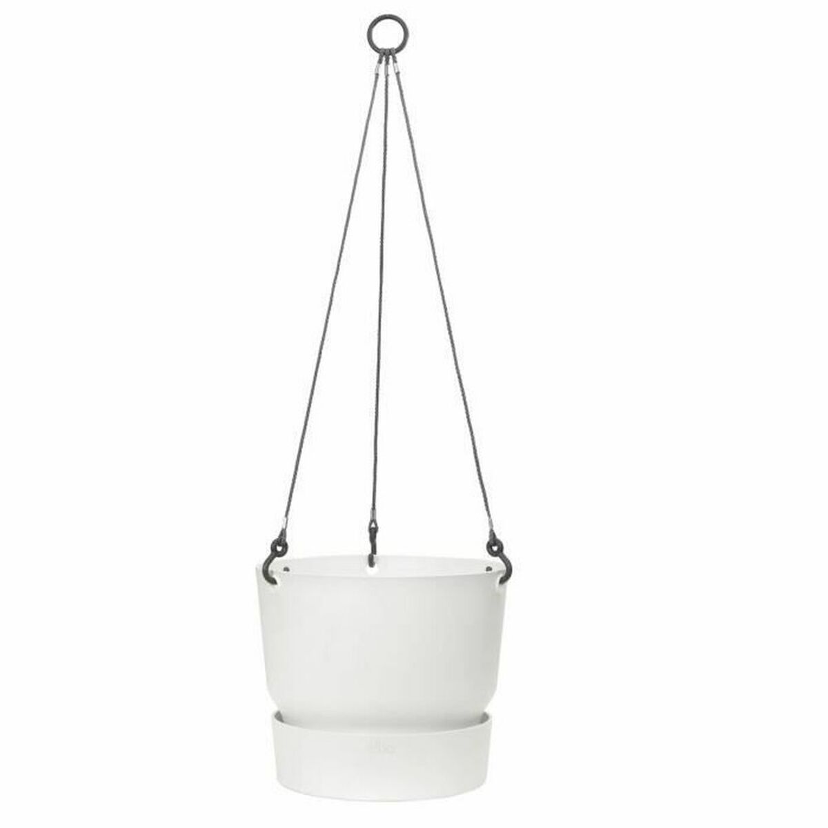 Hanging Planter Elho Greenville White Plastic Ø 23,9 x 20,3 cm Hanging Planter Elho Greenville White Plastic Ø 23,9 x 20,3 cm
