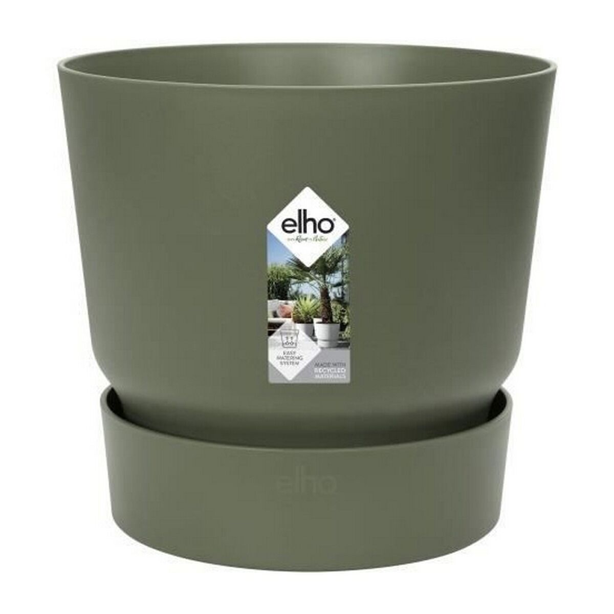 Plant pot Elho Greenville  39 x 36,8 cm Green