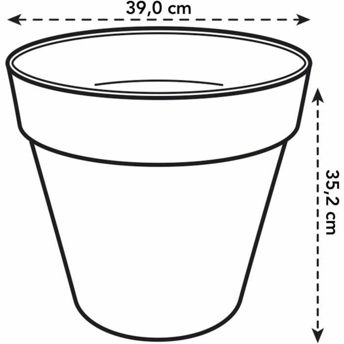 Plant pot Elho Circular Plastic Ø 40 cm