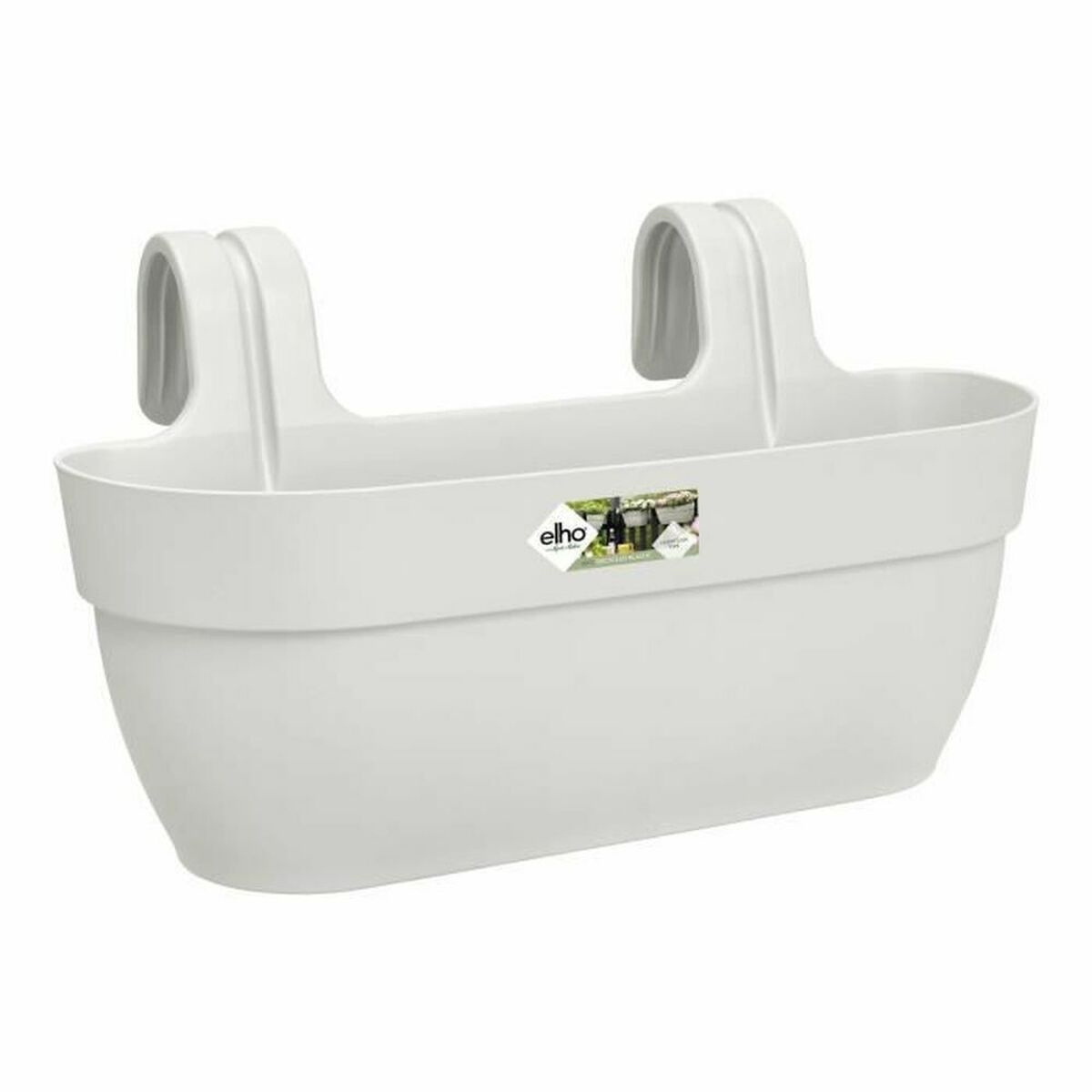 Hanging Planter Elho White Plastic 24 x 46 x 26,5 cm Hanging Planter Elho White Plastic 24 x 46 x 26,5 cm