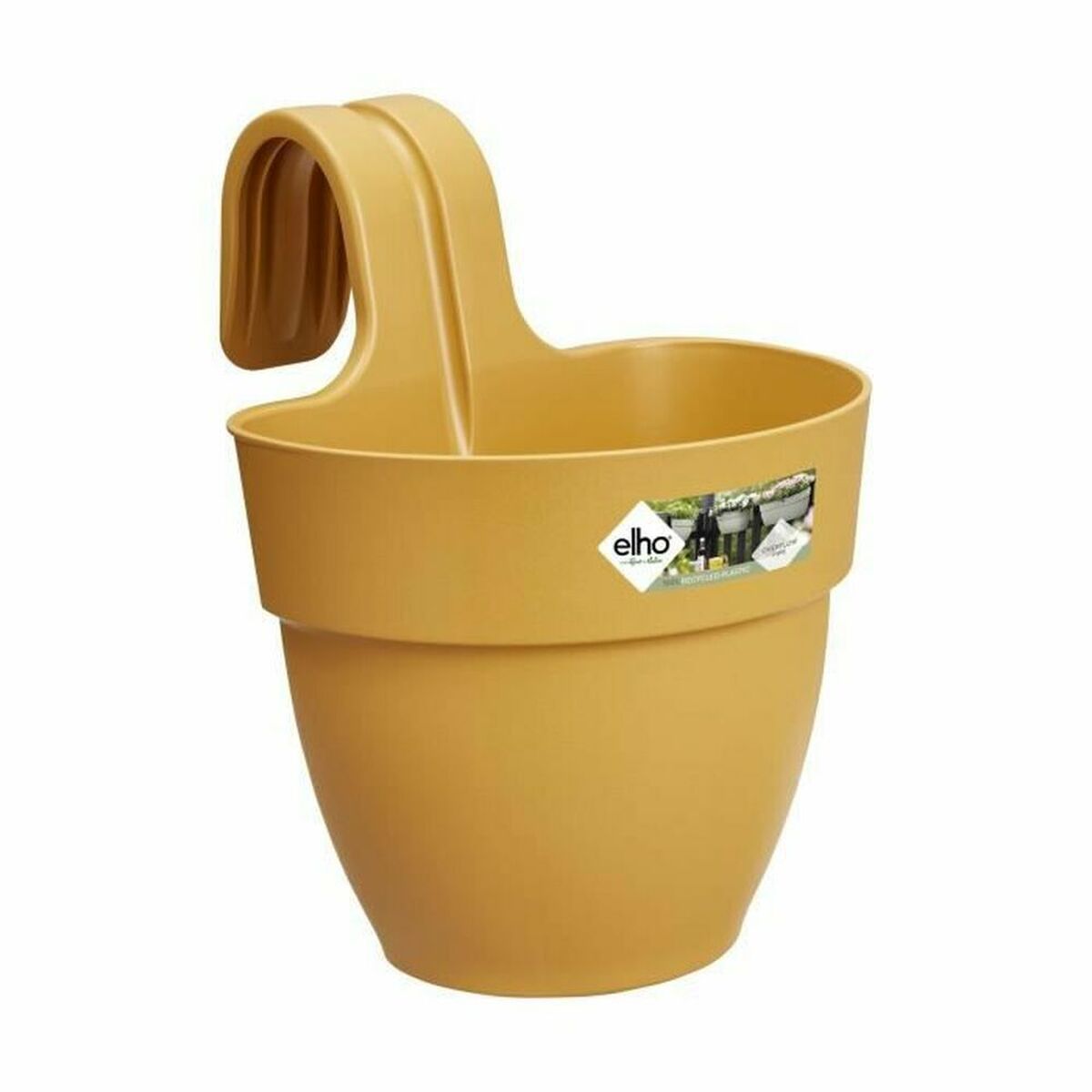 Plant pot Elho Vibia 24,1 x 20,5 x 26,5 cm Yellow Plant pot Elho Vibia 24,1 x 20,5 x 26,5 cm Yellow