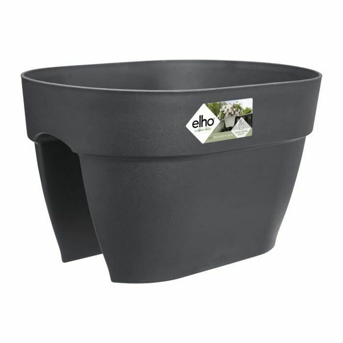 Plant pot Elho Vibia Campana 26 x 39 x 22 cm Anthracite Plant pot Elho Vibia Campana 26 x 39 x 22 cm Anthracite