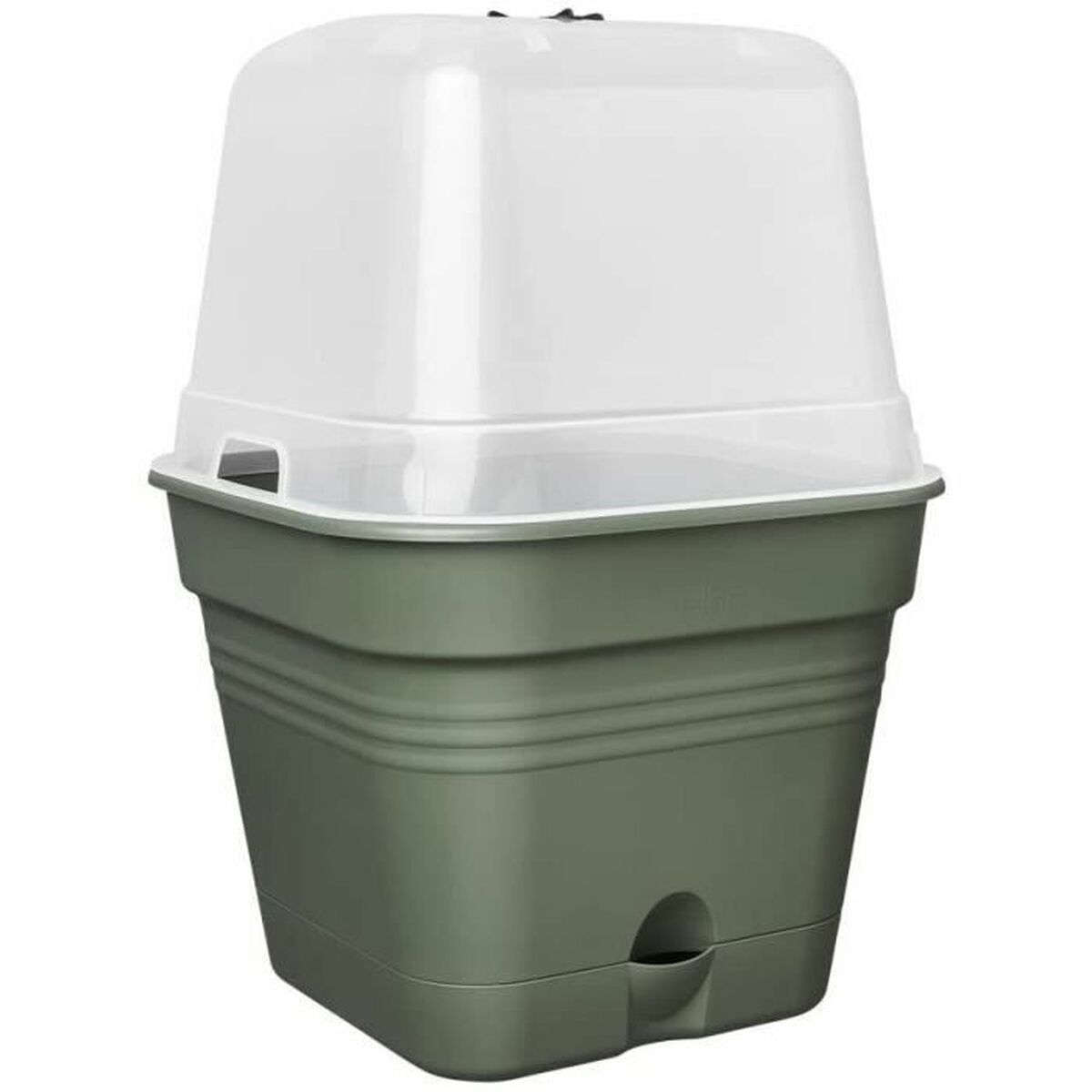 Plant pot Elho   With lid Green Plastic  20 cm