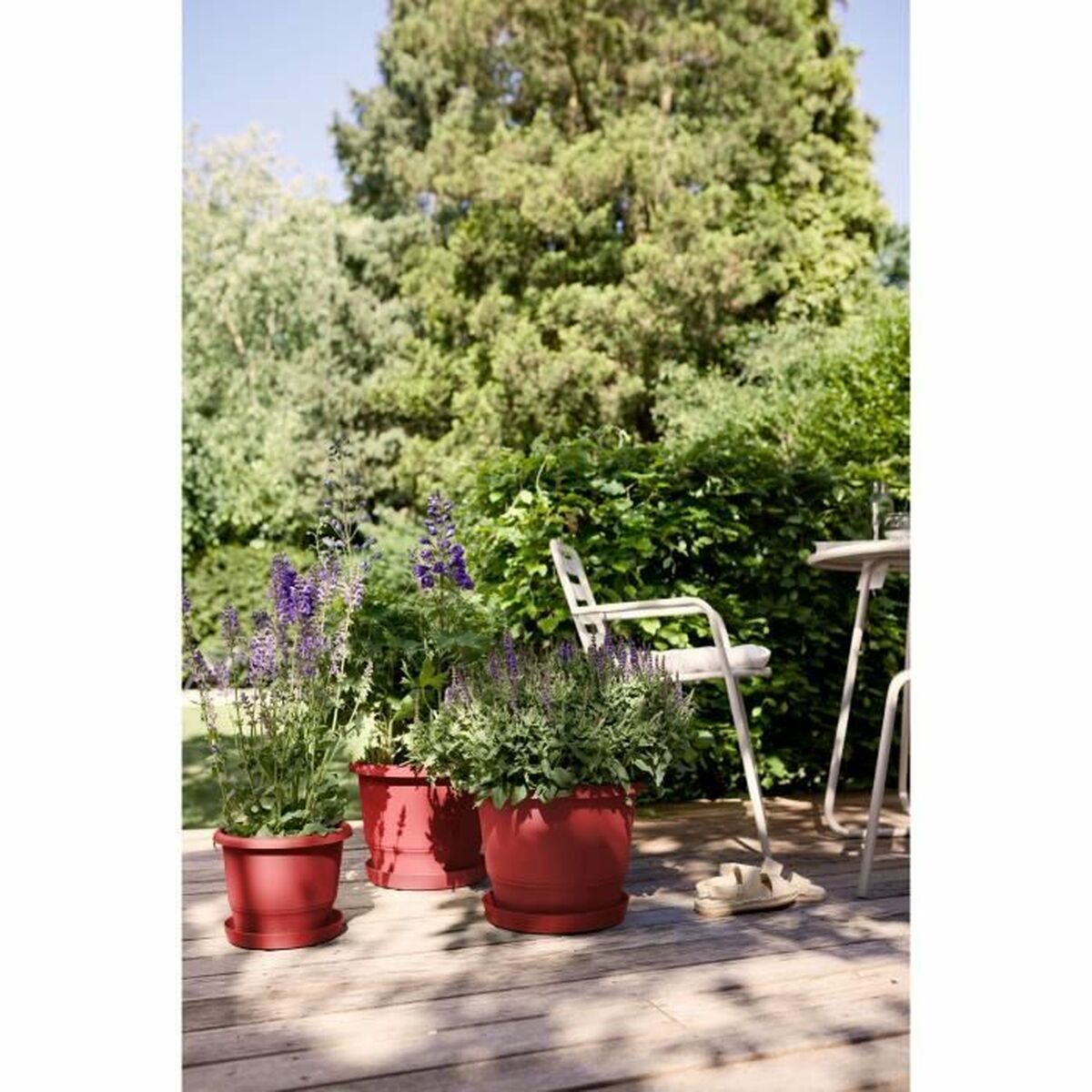 Plant pot Elho rouge 30 x 29,5 x 22 cm