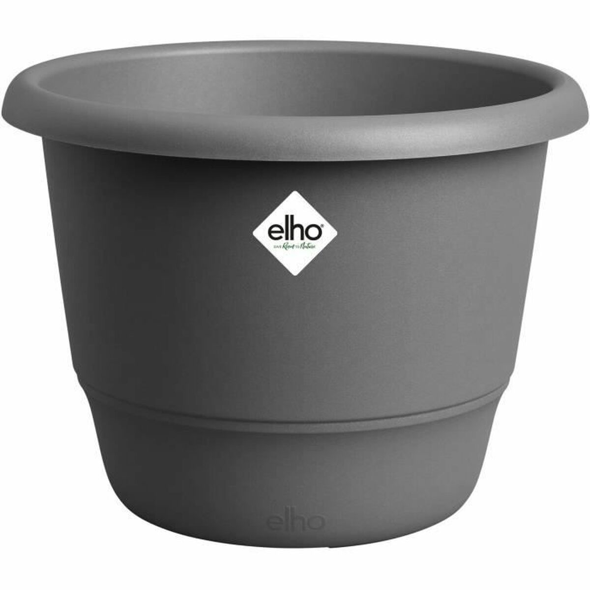 Plant pot Elho Amiga Round 40 Black Anthracite 39 x 29 cm Plant pot Elho Amiga Round 40 Black Anthracite 39 x 29 cm