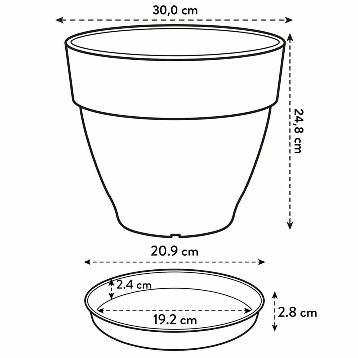 Plant pot Elho Plastic Circular