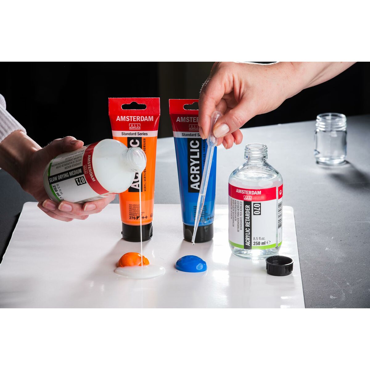 Acrylic paint Talens Amsterdam Cyan 120 ml (3 Units)