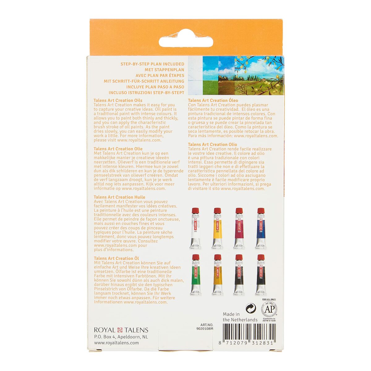 Paint Talens Art Creation Multicolour 12 ml 8 Pieces