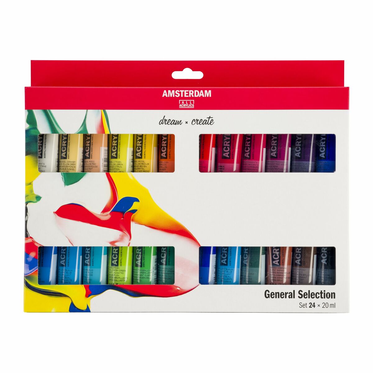 Acrylic Paint Set Talens Multicolour 20 ml 24 Pieces (3 Units)