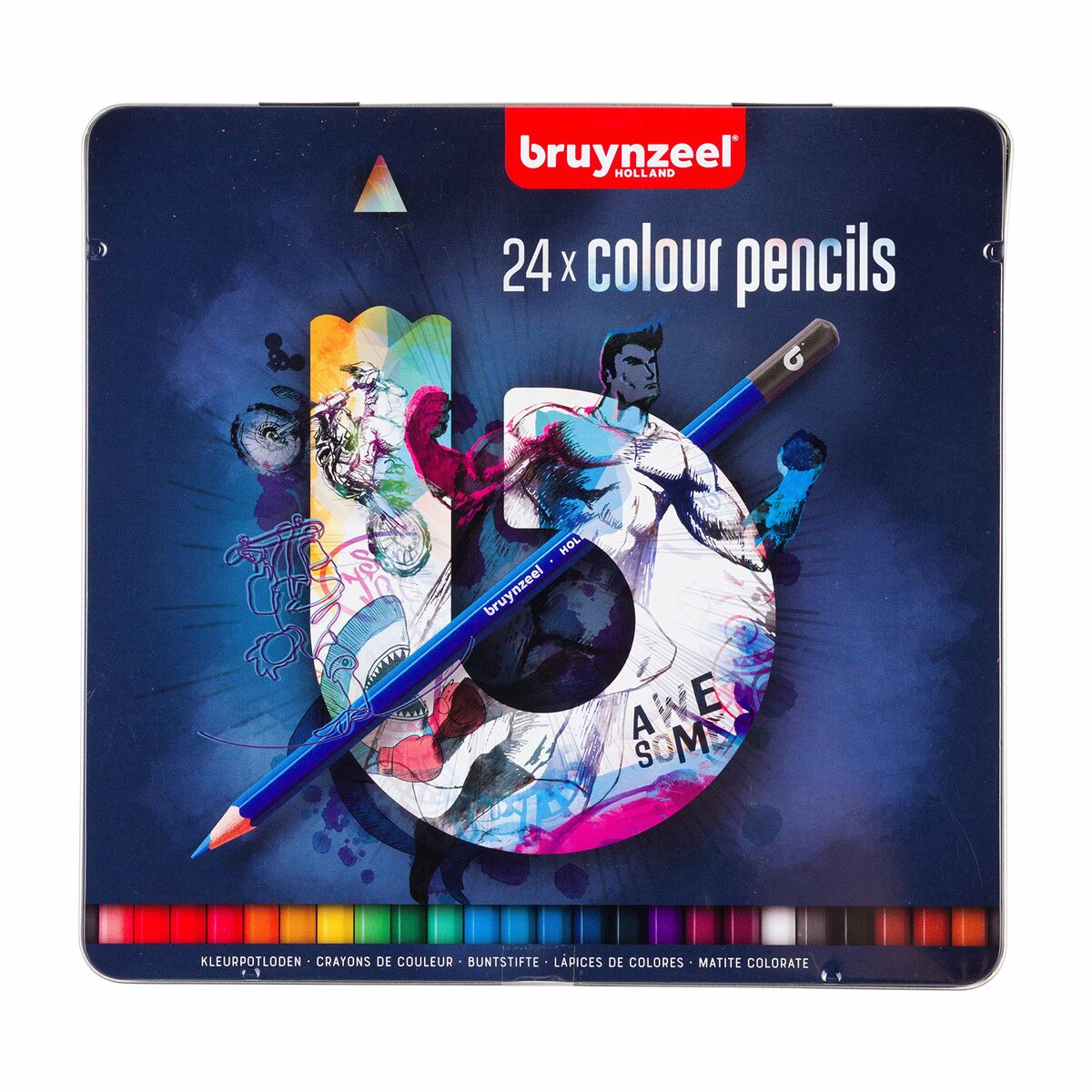 Colouring pencils Talens Bruynzeel 24 Pieces Colouring pencils Talens Bruynzeel 24 Pieces