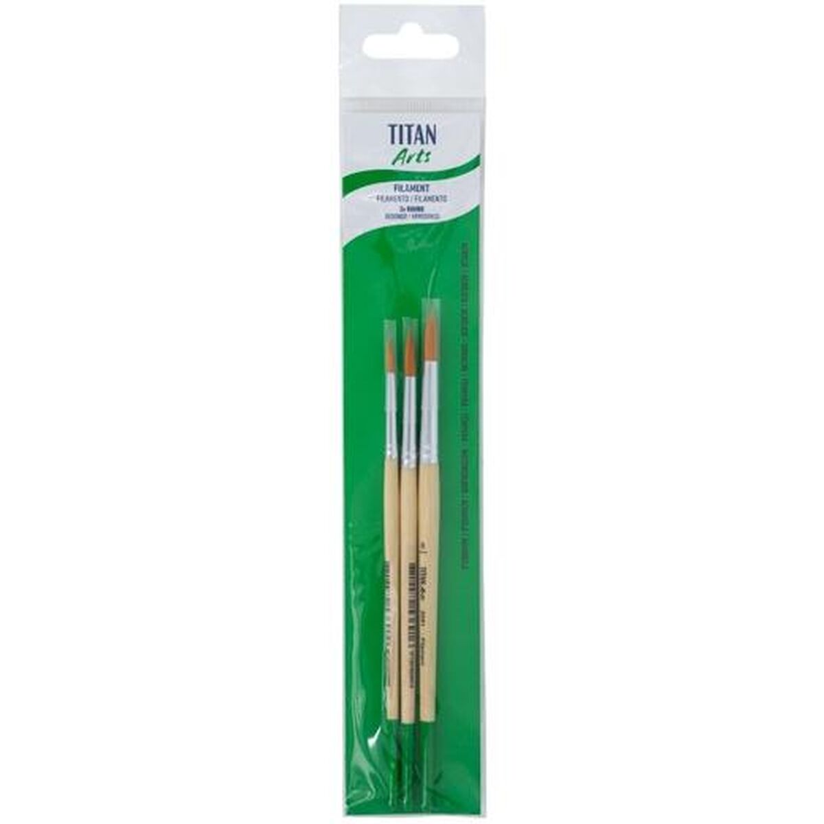 Paintbrushes Titan Arts 258/4-6-8 3 Pieces (5 Units)