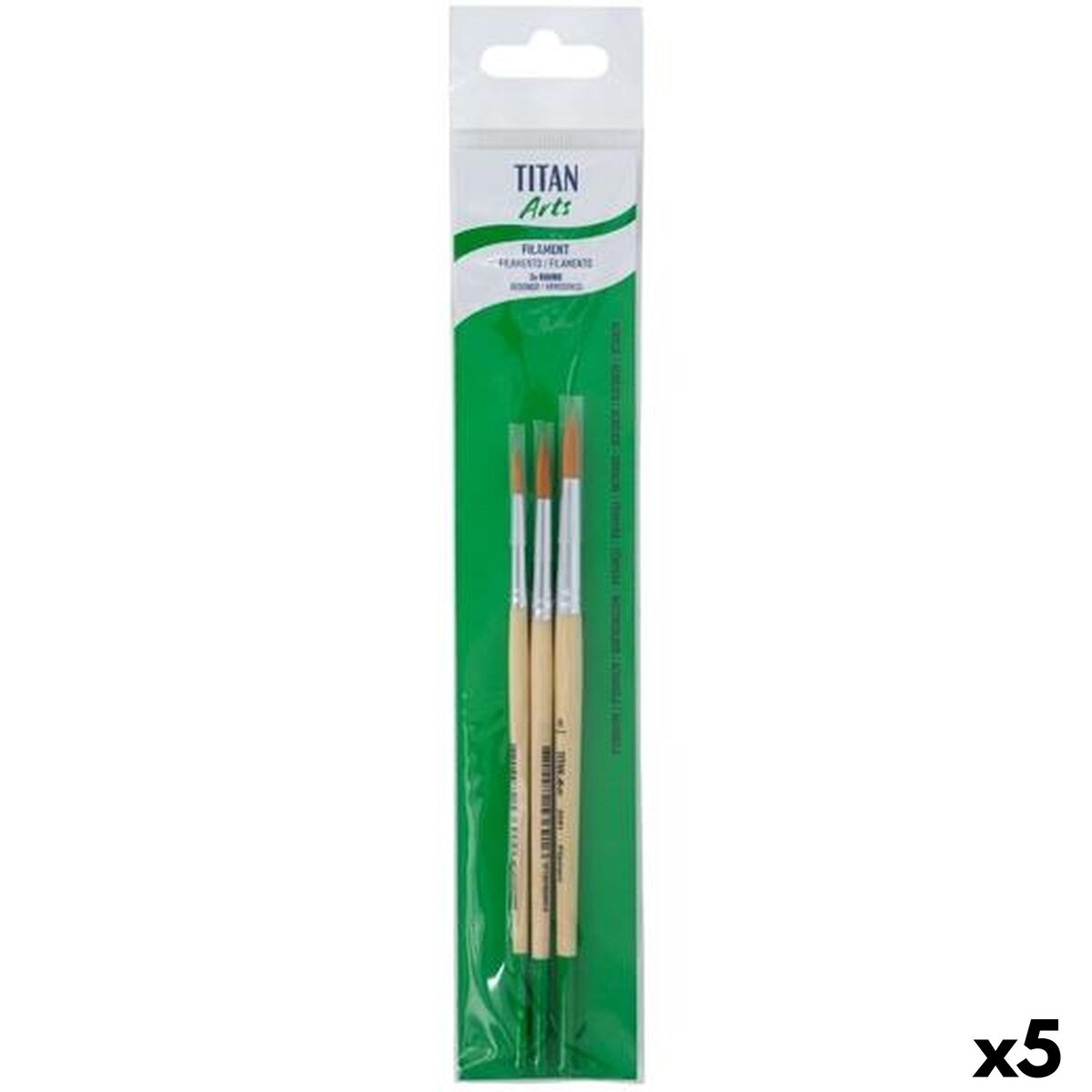 Paintbrushes Titan Arts 258/4-6-8 3 Pieces (5 Units)