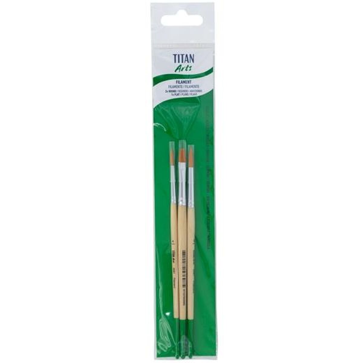 Paintbrushes Titan Arts 3 Pieces (5 Units)