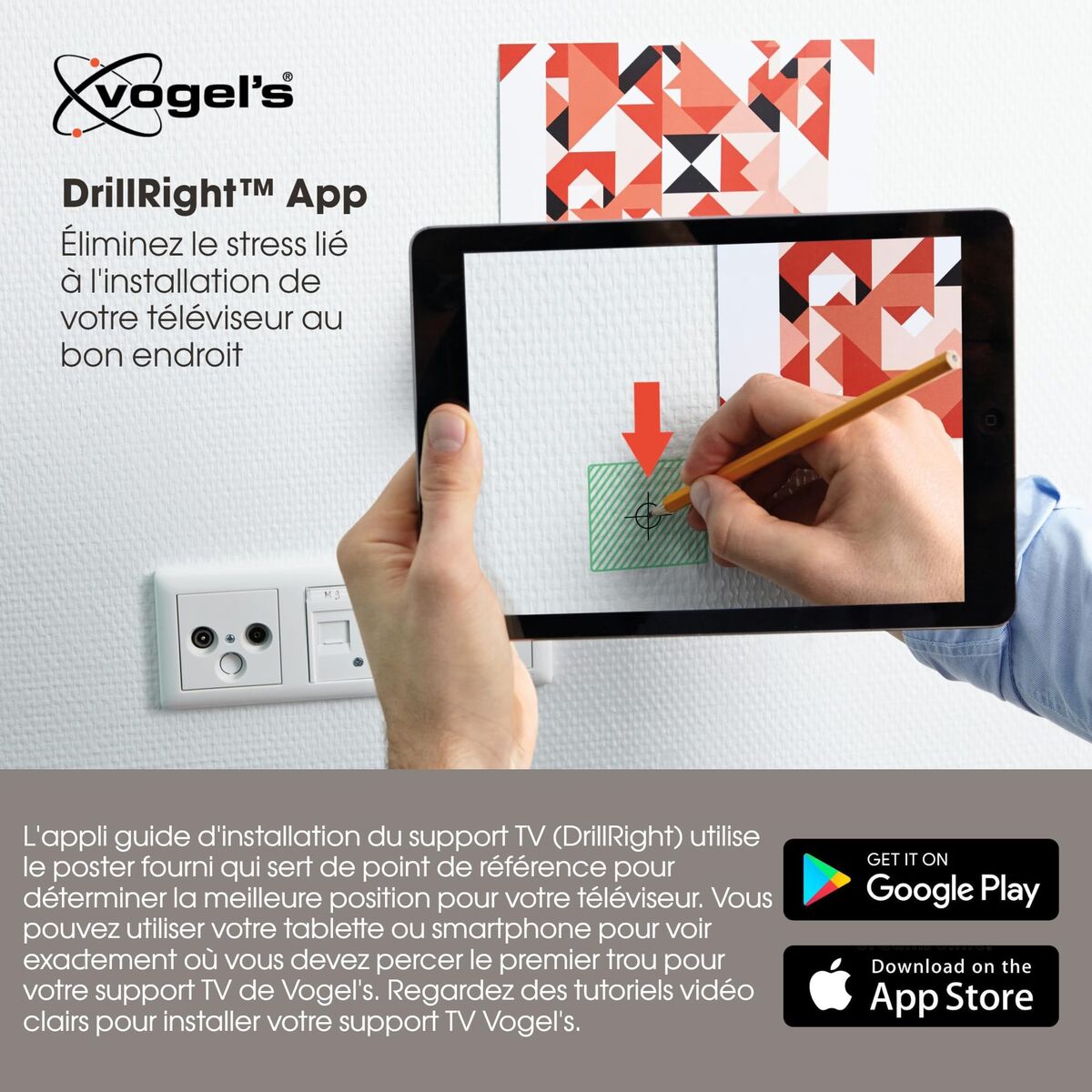 TV Wall Mount with Arm Vogel’s TVM5445   NEGRO 32″ 65″