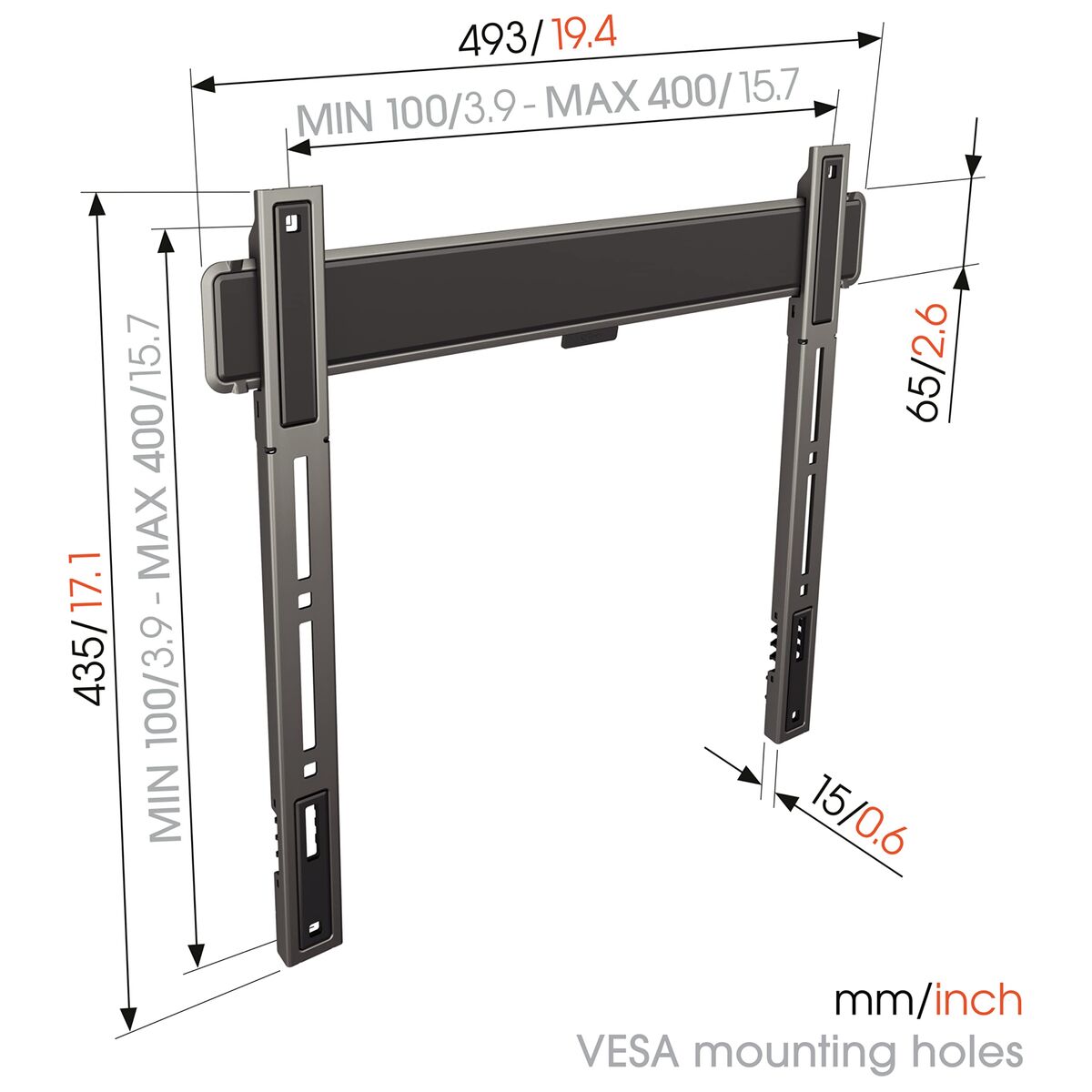 TV Mount Vogel’s TVM5405 NEGRO 32″ 50 kg