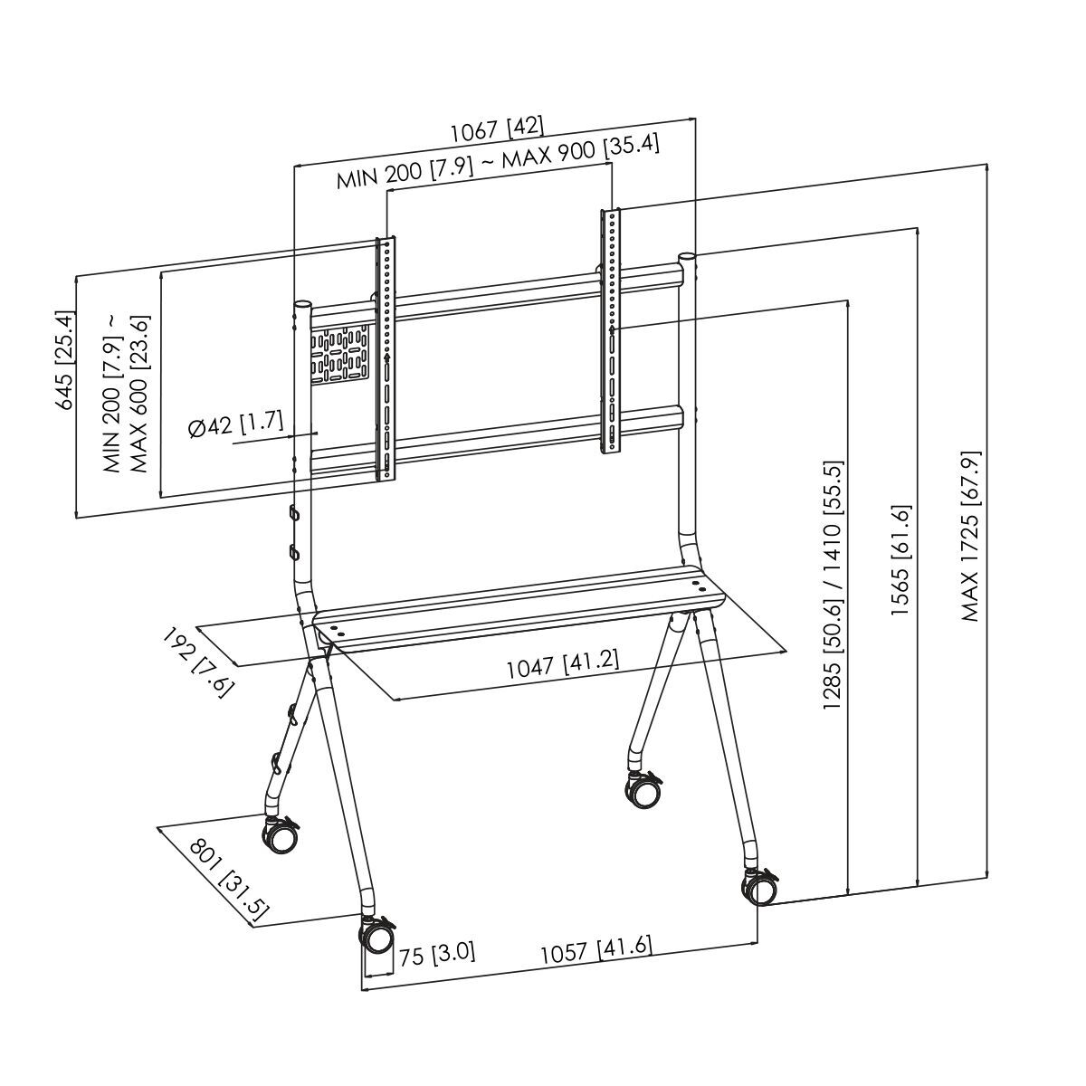 Screen Table Support Vogel’s 7410110 50″ 86″