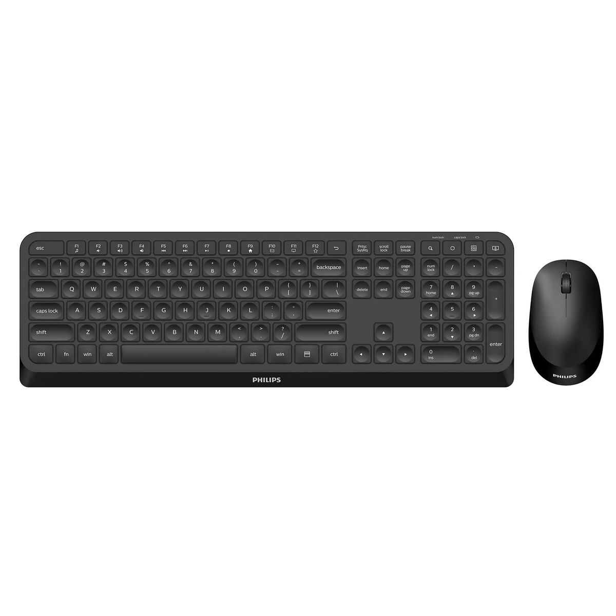 Keyboard and Mouse Philips SPT6307B/16 Black QWERTY Keyboard and Mouse Philips SPT6307B/16 Black QWERTY