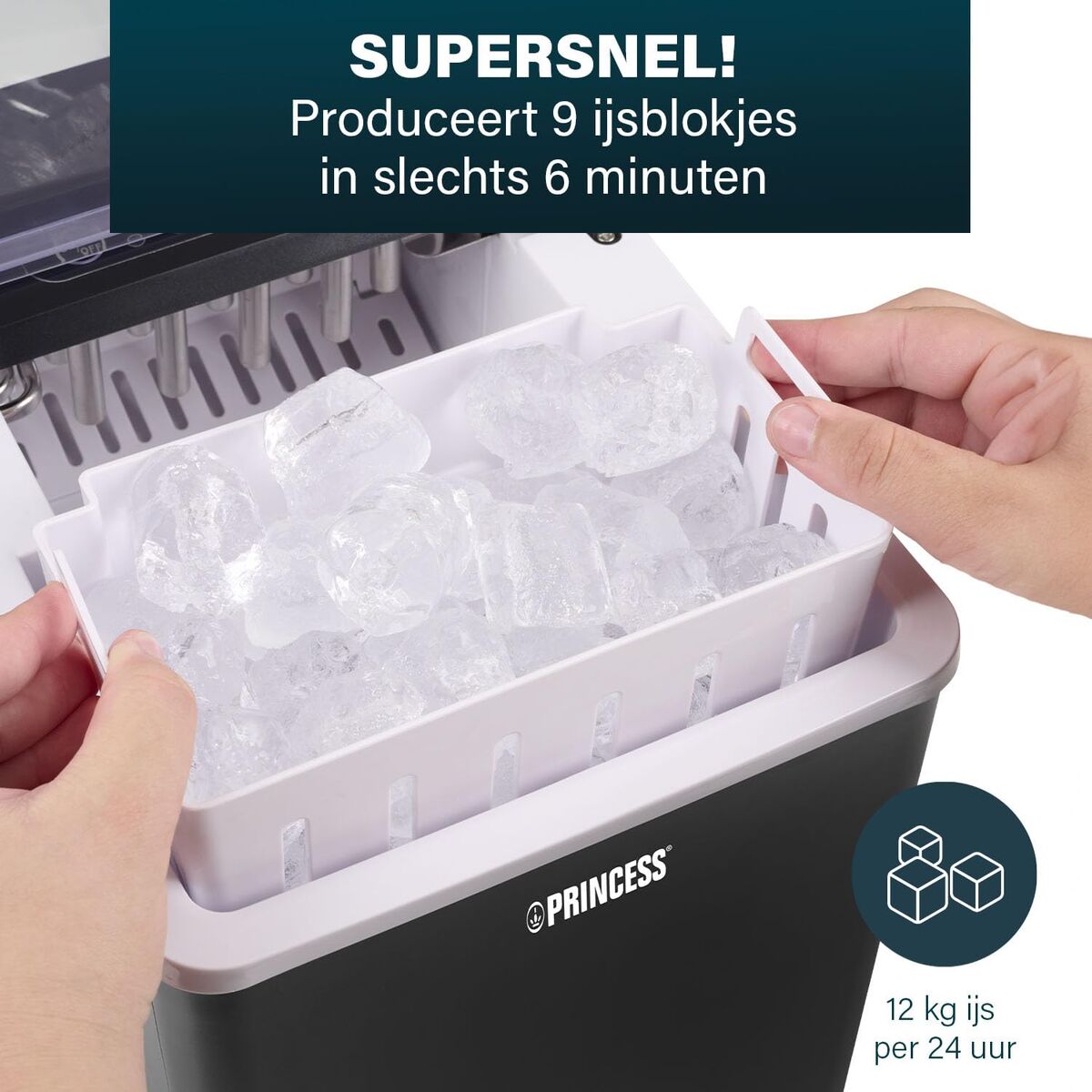 Ice Maker Princess 283098 Black 150 W 12 kg