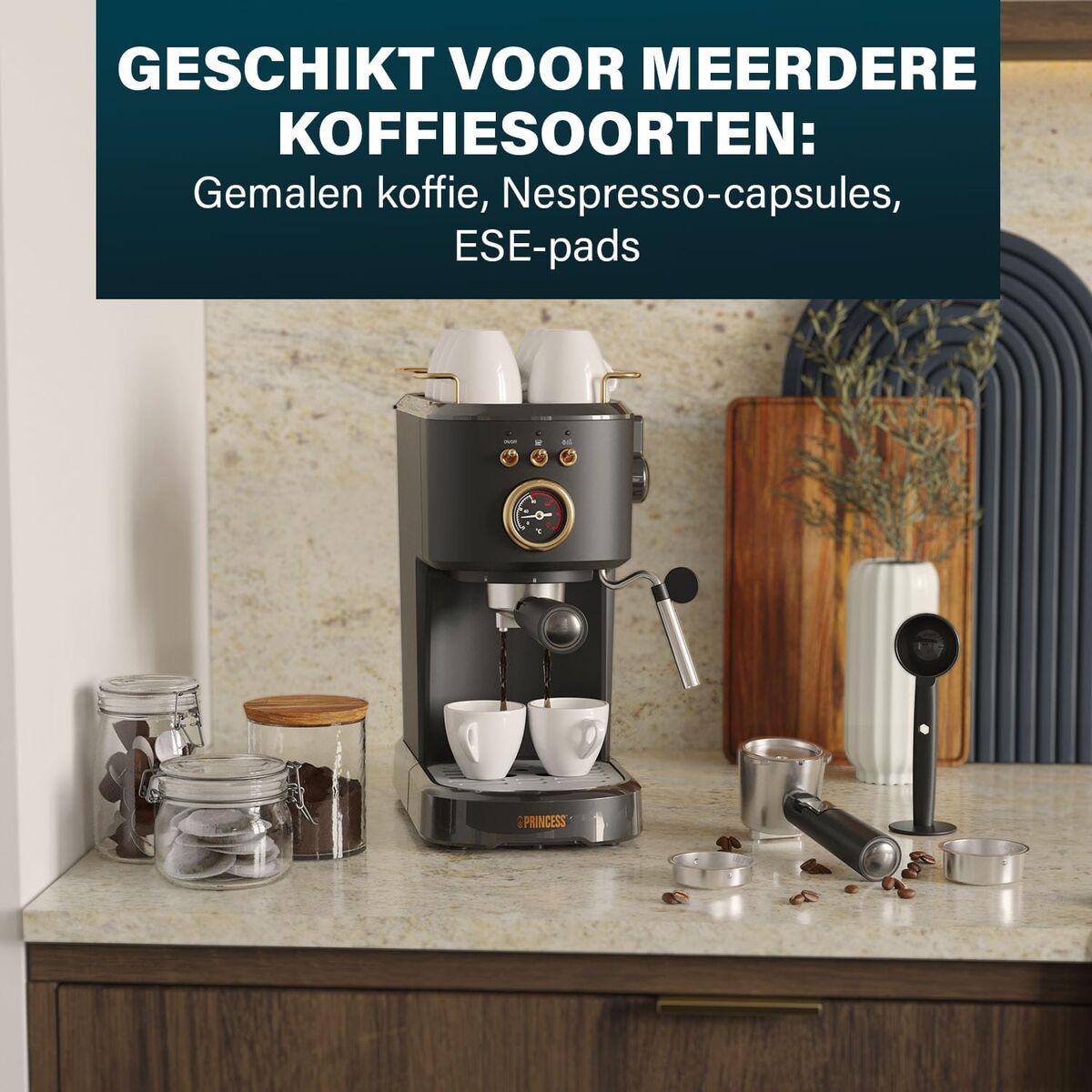 Electric Coffee-maker Princess 249417 Black 1100 W 1,2 L