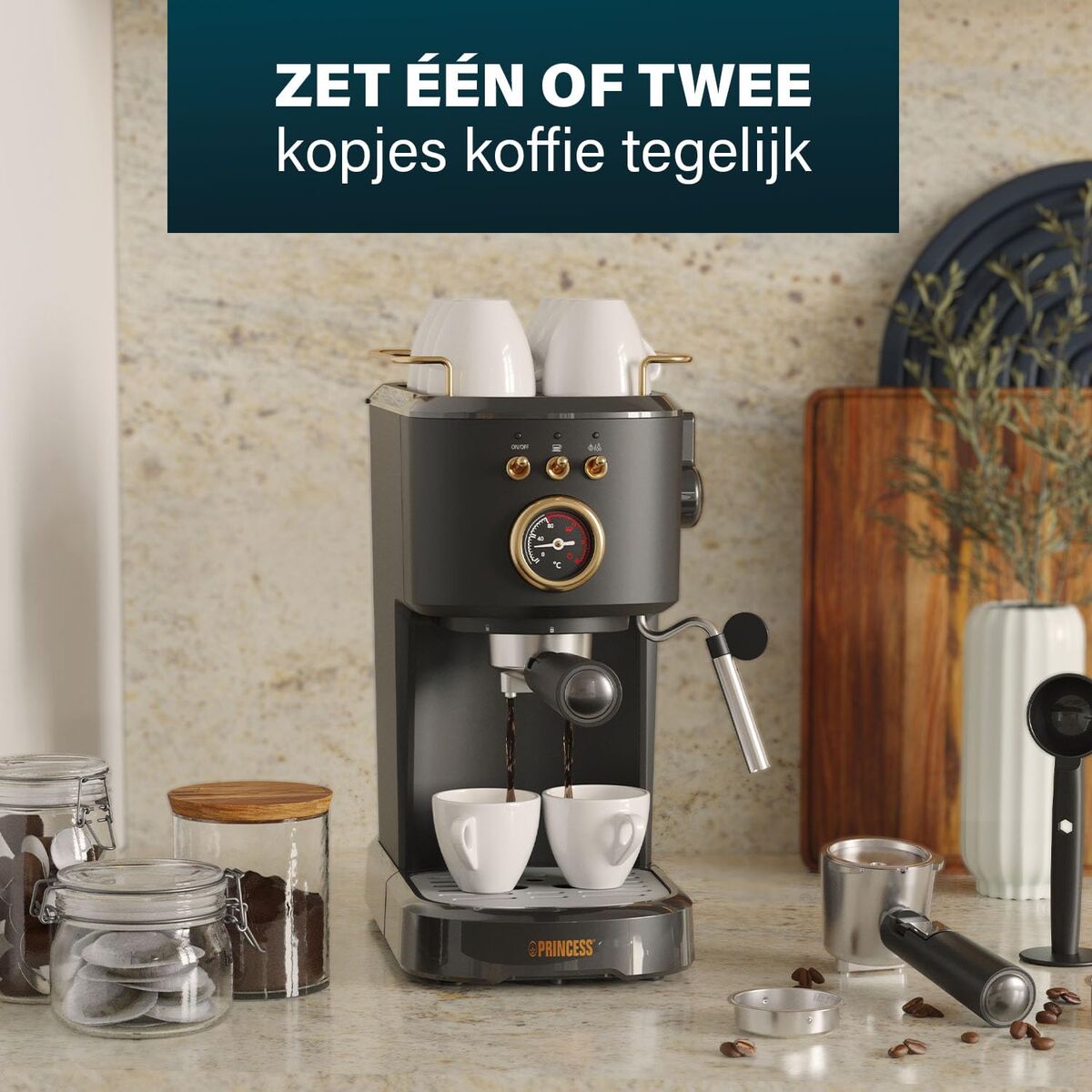 Electric Coffee-maker Princess 249417 Black 1100 W 1,2 L