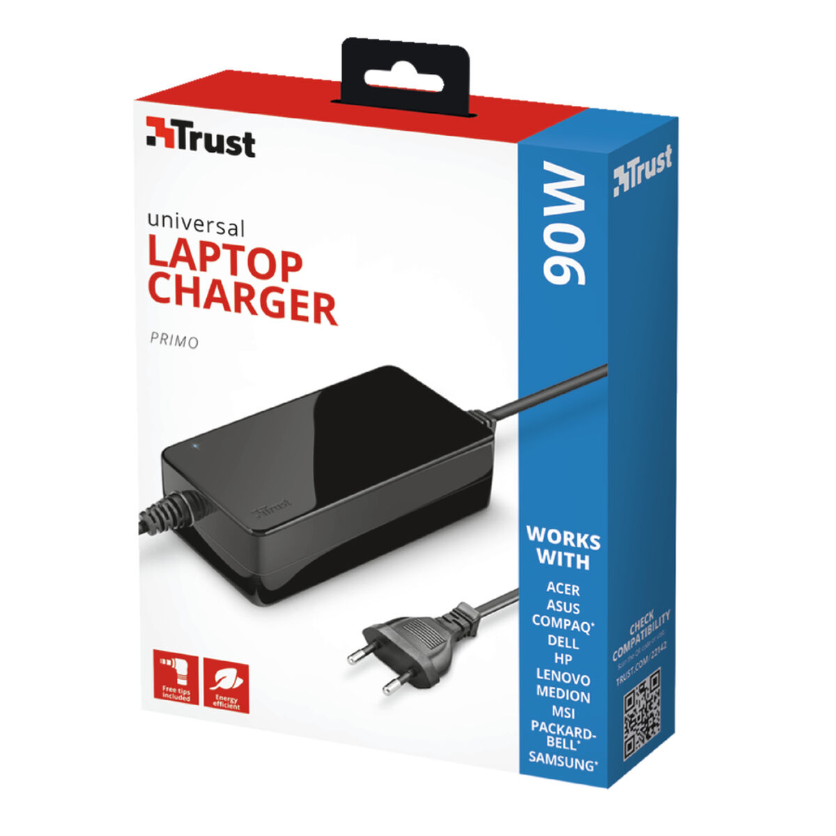 Laptop Charger Trust Primo 90 W Laptop Charger Trust Primo 90 W