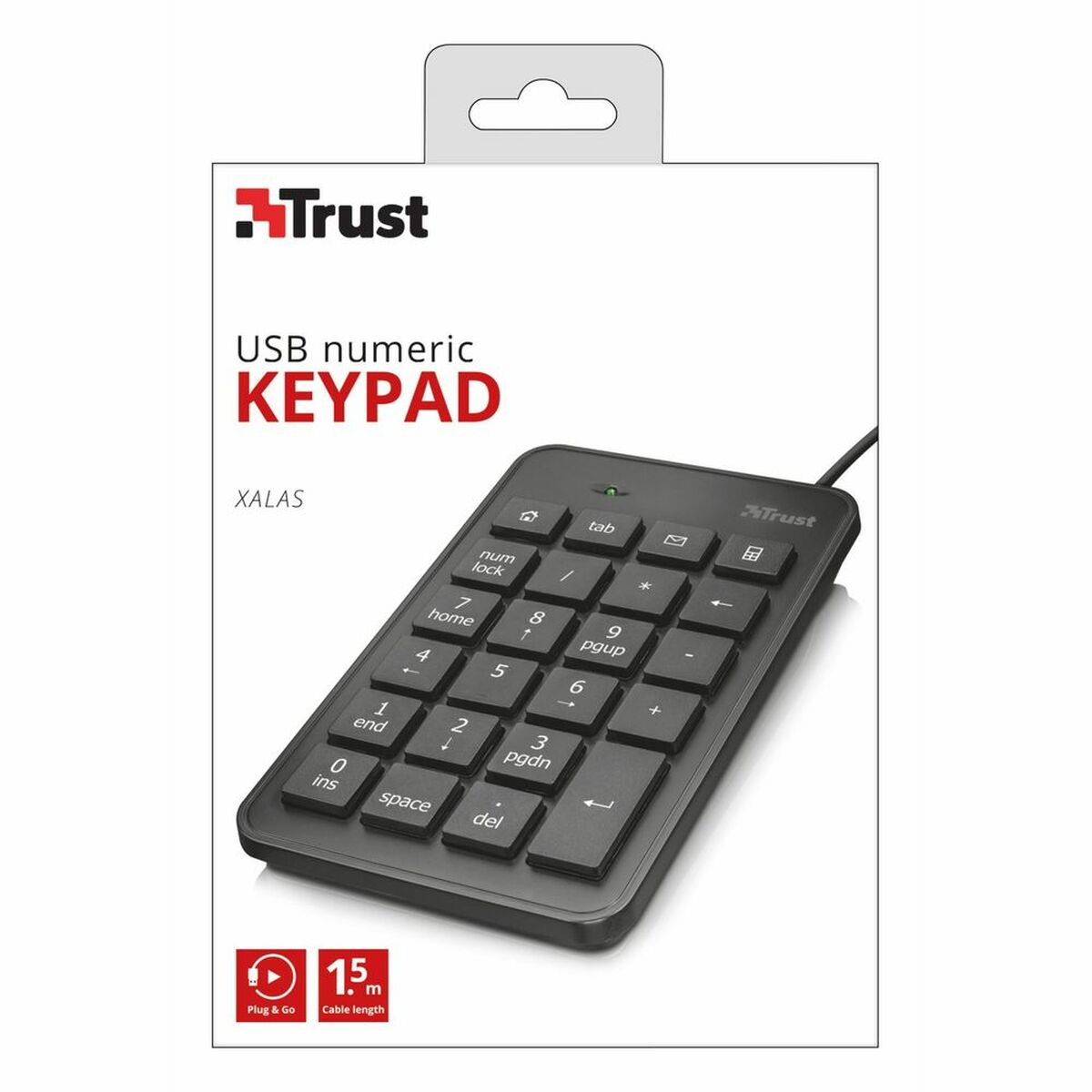 Numeric keyboard Trust 22221 Black Numeric keyboard Trust 22221 Black