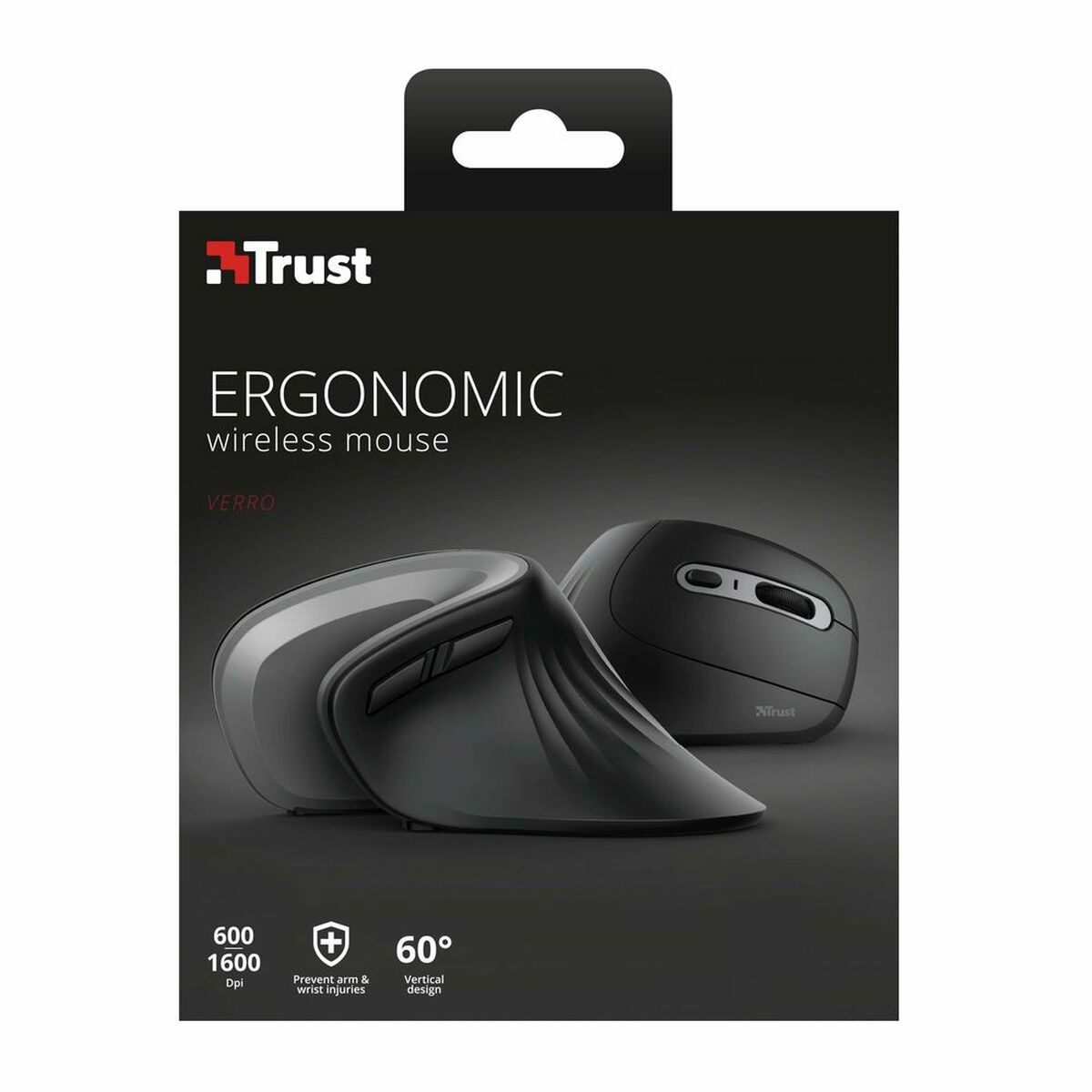 Wireless Mouse Trust 23507 Black Black/Silver Silver 1600 dpi Wireless Mouse Trust 23507 Black Black/Silver Silver 1600 dpi