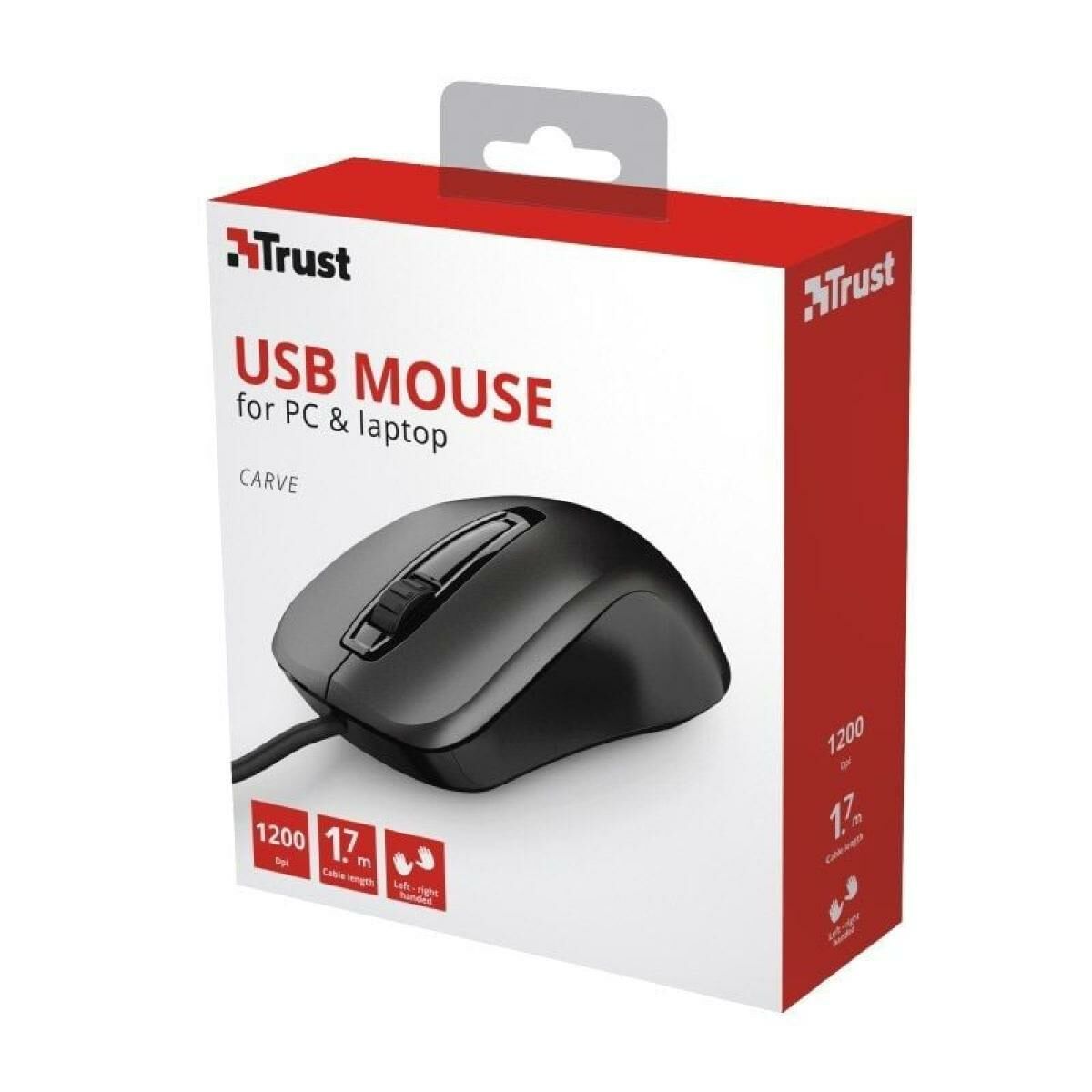 Mouse Trust 23733 Black 1200 DPI