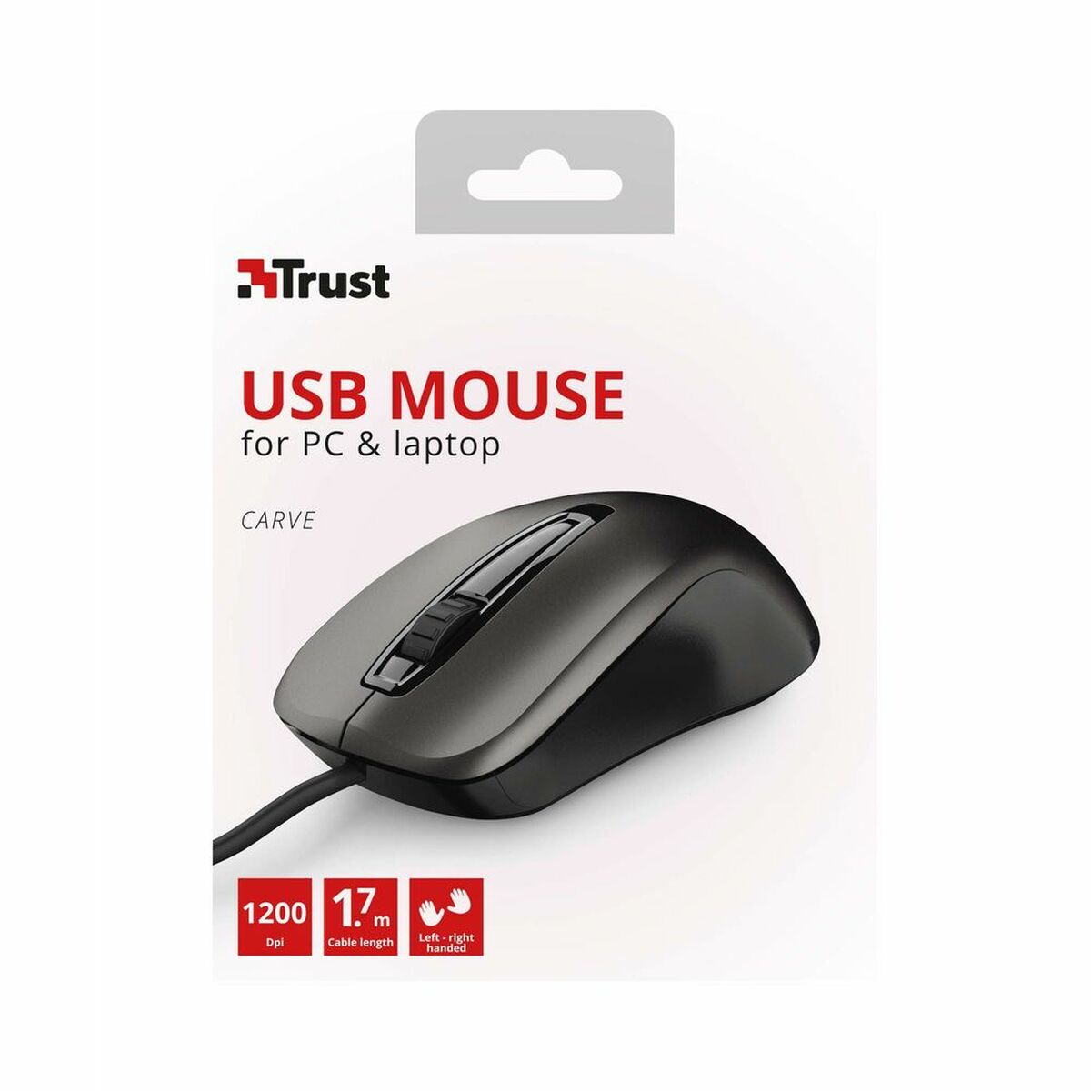 Mouse Trust 23733 Black 1200 DPI