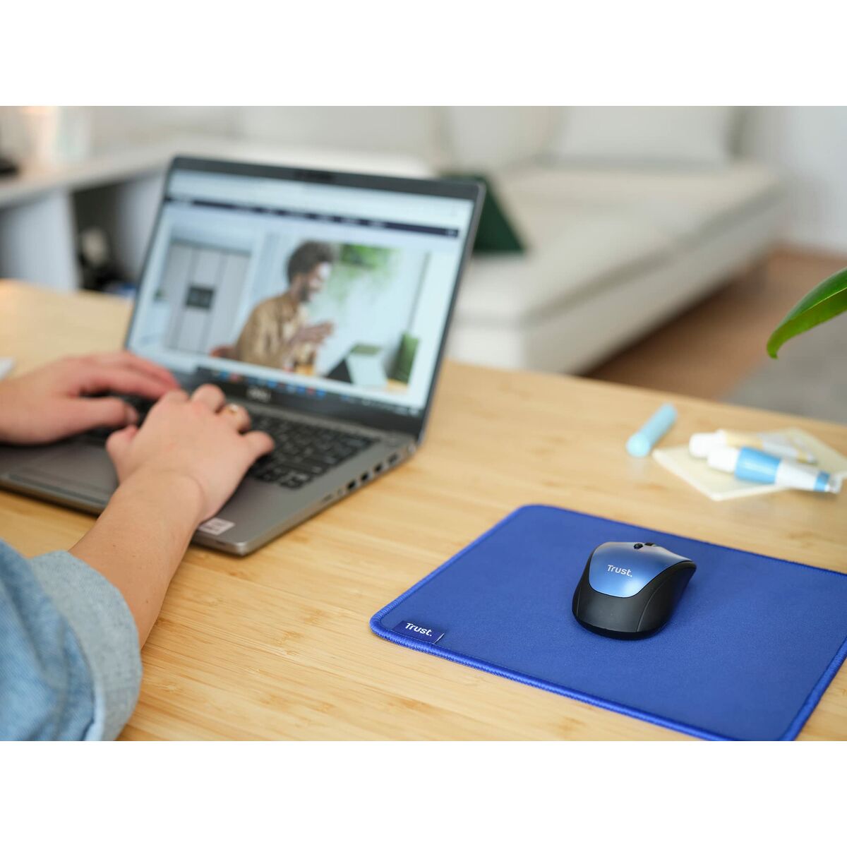 Mouse Mat Trust 24744 Blue
